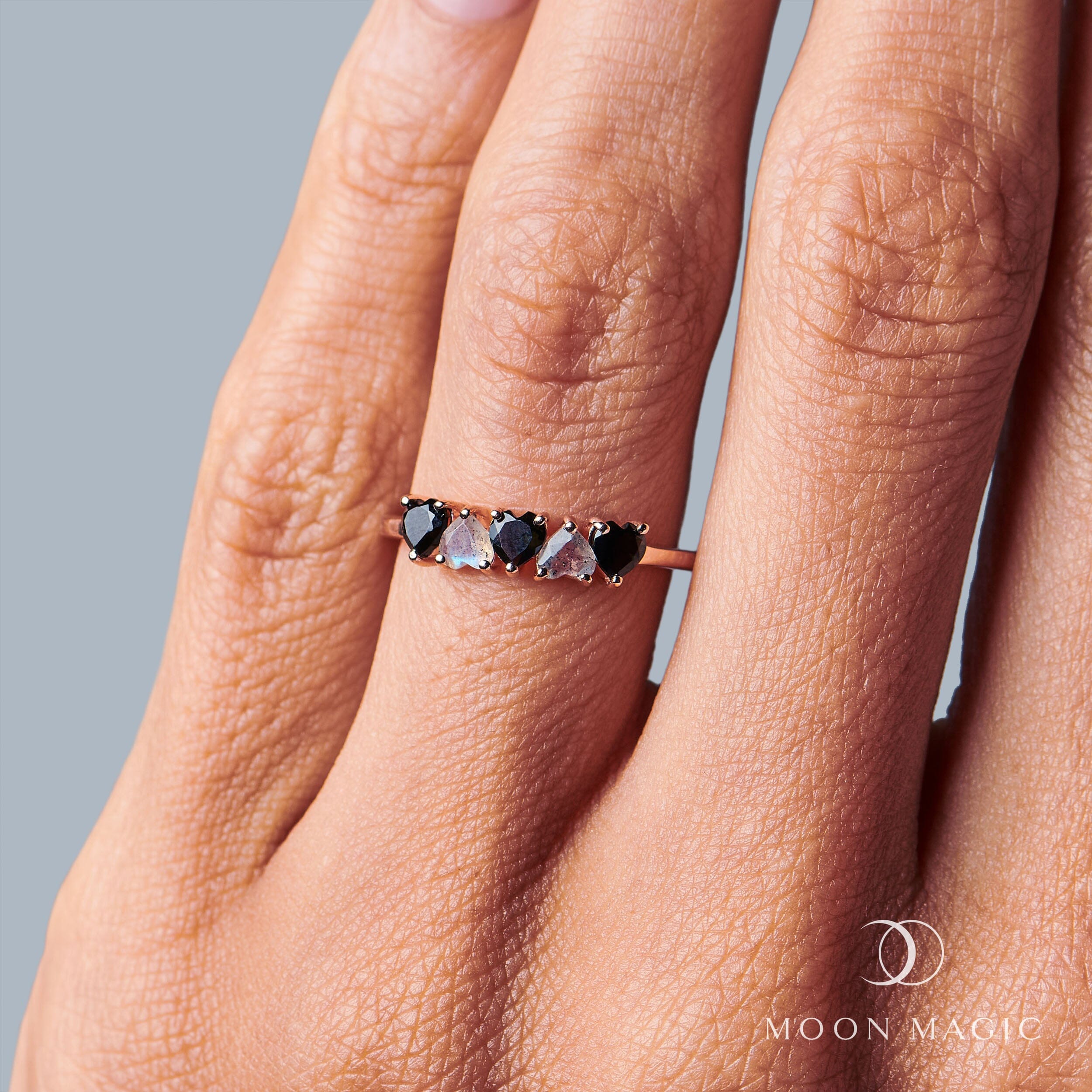 Black Obsidian Labradorite Ring - Crush On You、mySite、hinf8tx79