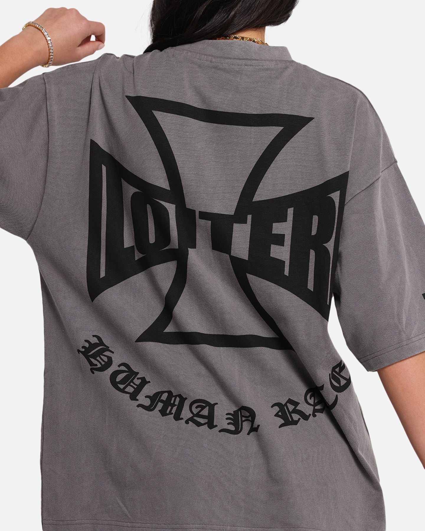 Loiter Biker Vintage T-Shirt Vintage Charcoal、mySite、zt4zffjzw