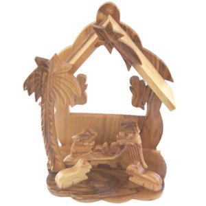 Wood Ornament - Nativity (12.5x9.5x6.5 cm or 4.9x3.7x2.6)、mySite、topwebapps