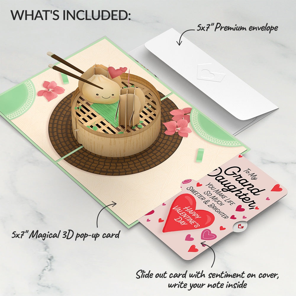 You're All That and Dim Sum Valentine Pop-Up Card and Sentiment Set for Granddaughter、mySite、solidvoid
