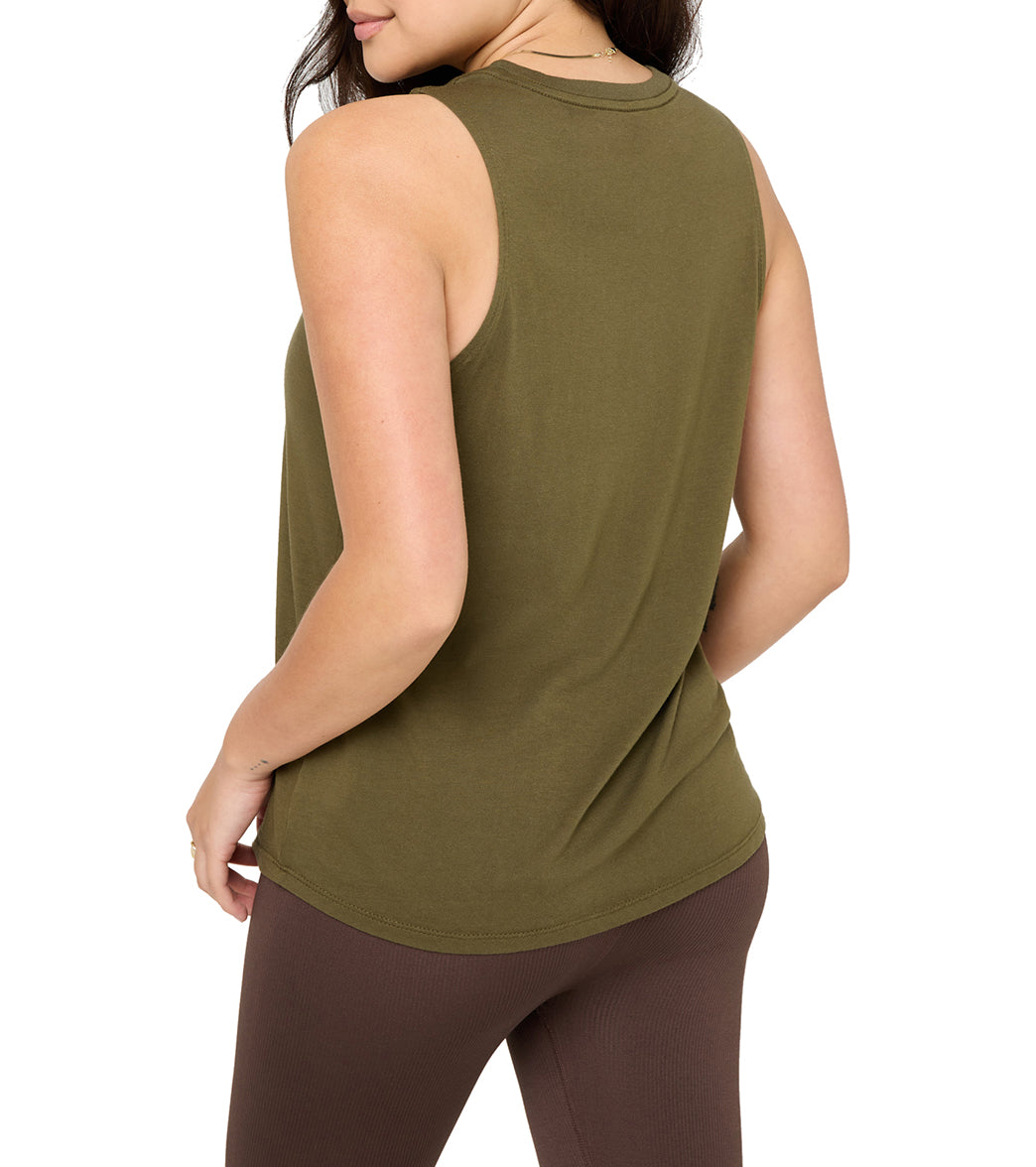 Spiritual Gangster Live Free Jade Muscle Tank、mySite、noshort