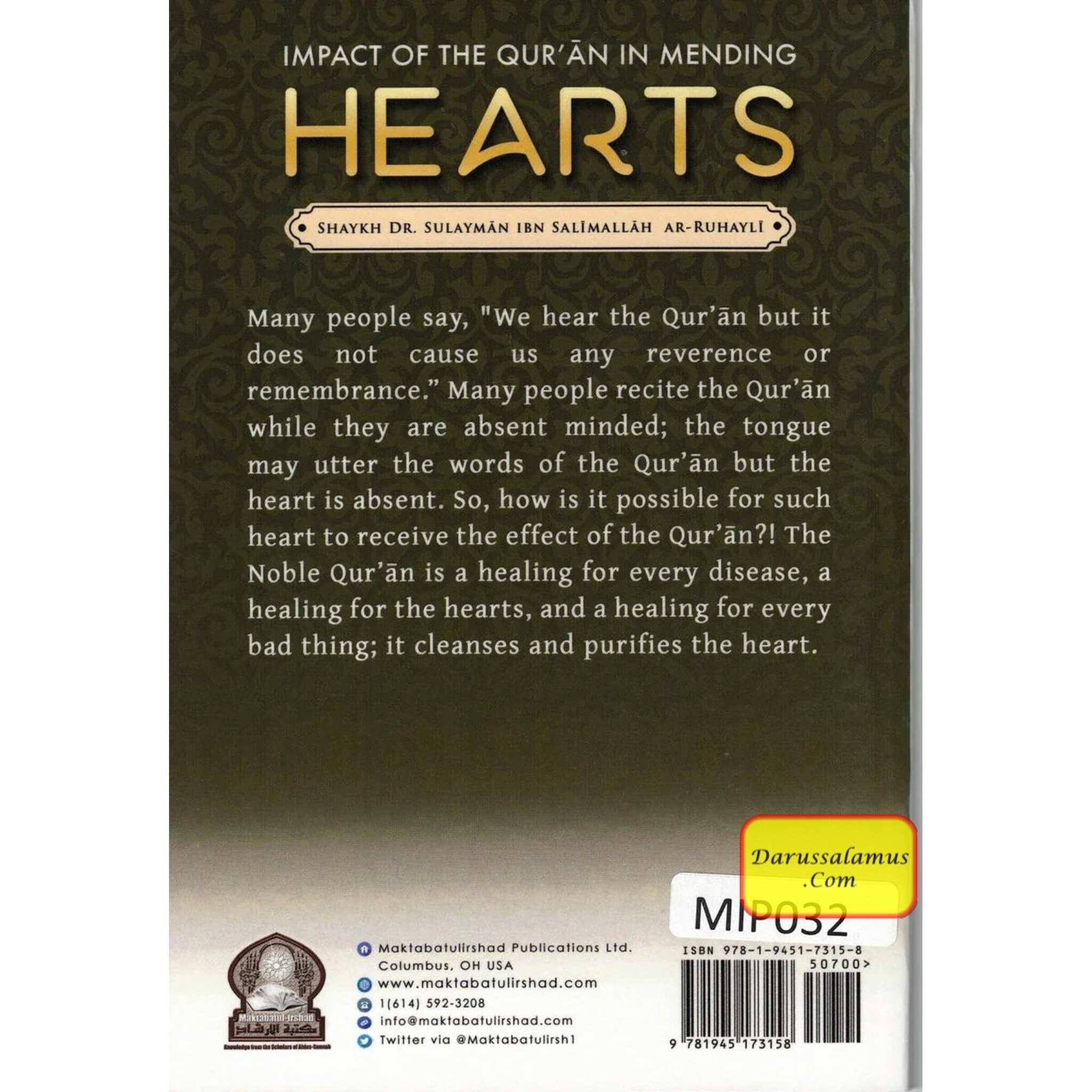 Impact of the Qur'an in Mending Hearts By Shaykh Dr. Sulayman bin Salimallaah Ar-Ruhayli、mySite、topwebapps