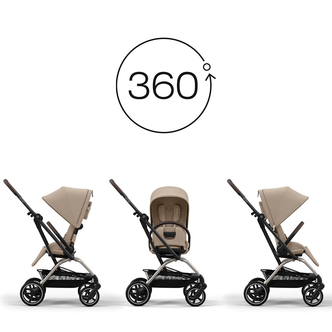  CYBEX Eezy S Twist+ 2 Pushchair - Almond Beige、mySite、merchandisen