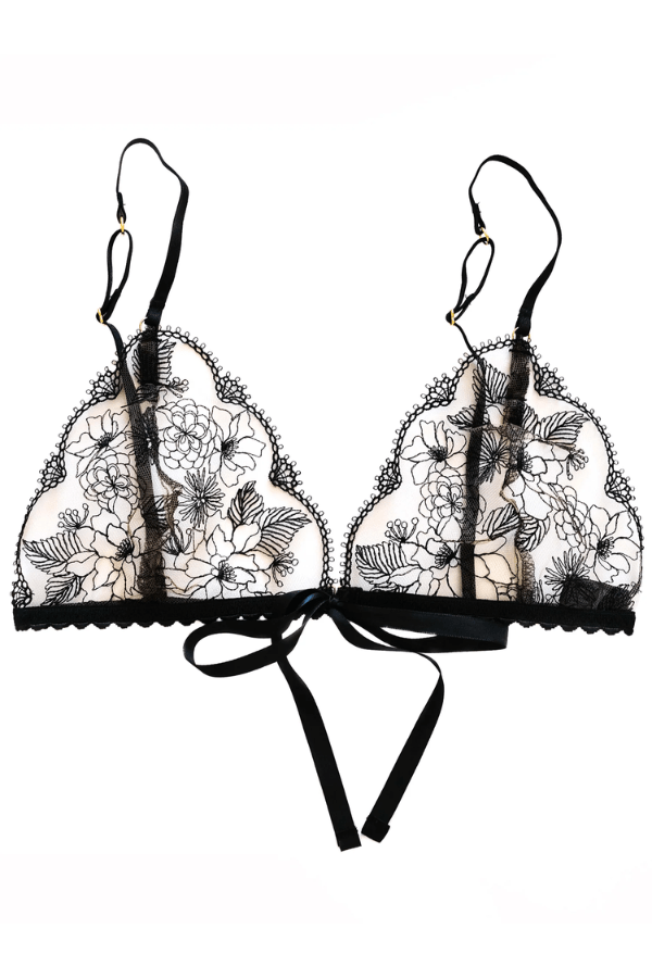 Brazil Triangle Bralette - Black、mySite、bengalsvssteelers