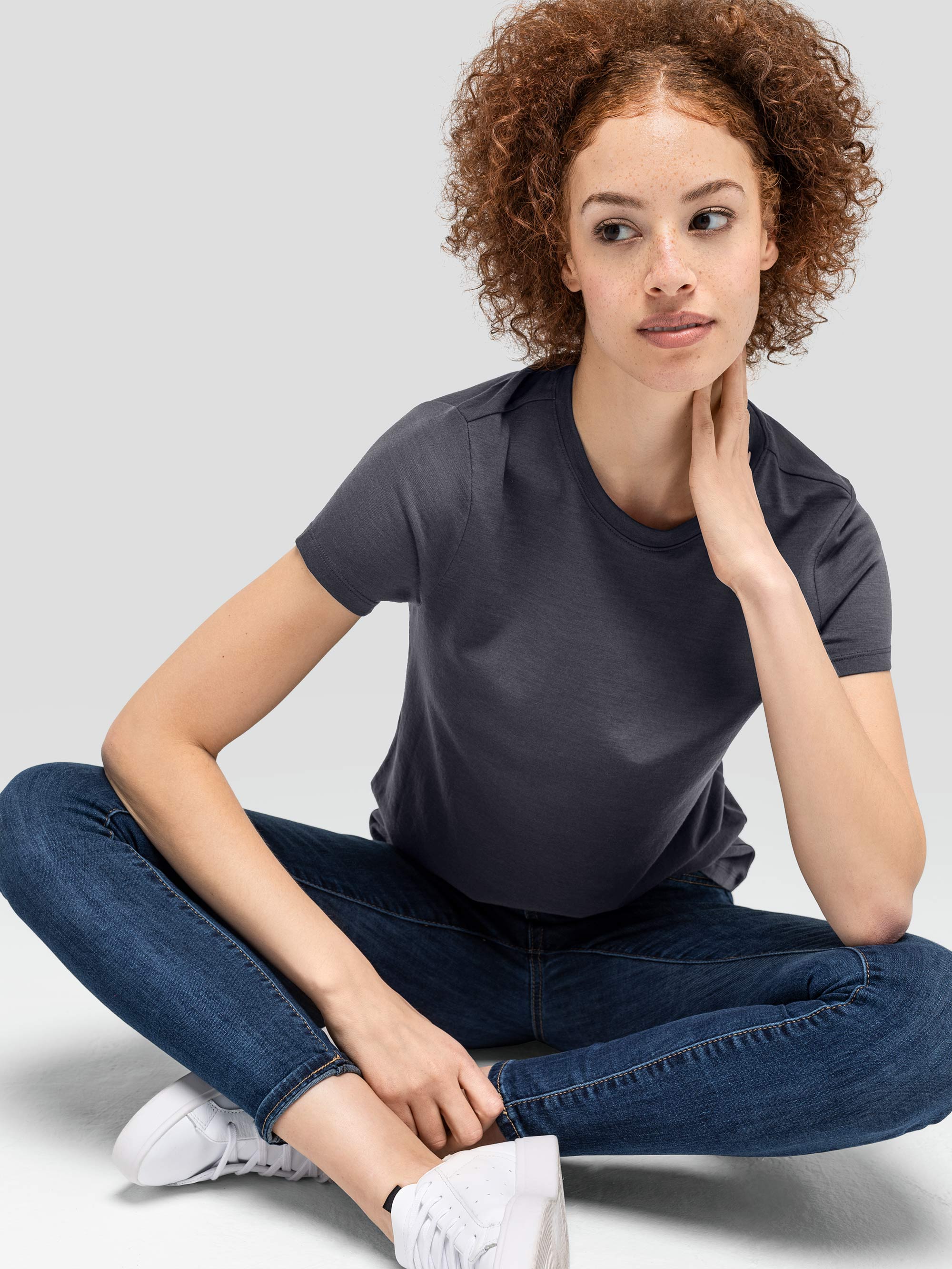 Women's Merino Crew Neck T-Shirt、mySite、noshort