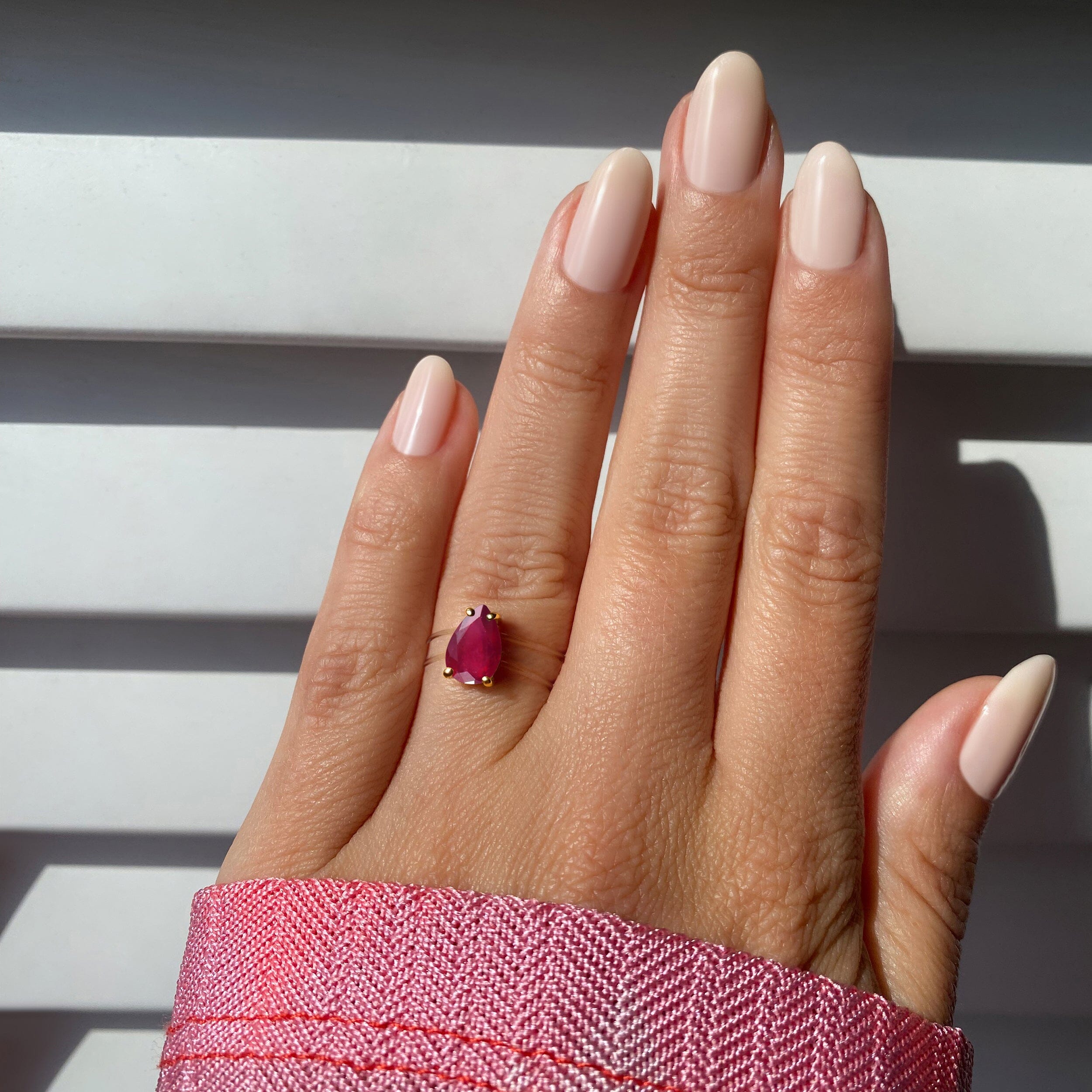 Ruby Ring Floating Sway - July Birthstone、mySite、hinf8tx79