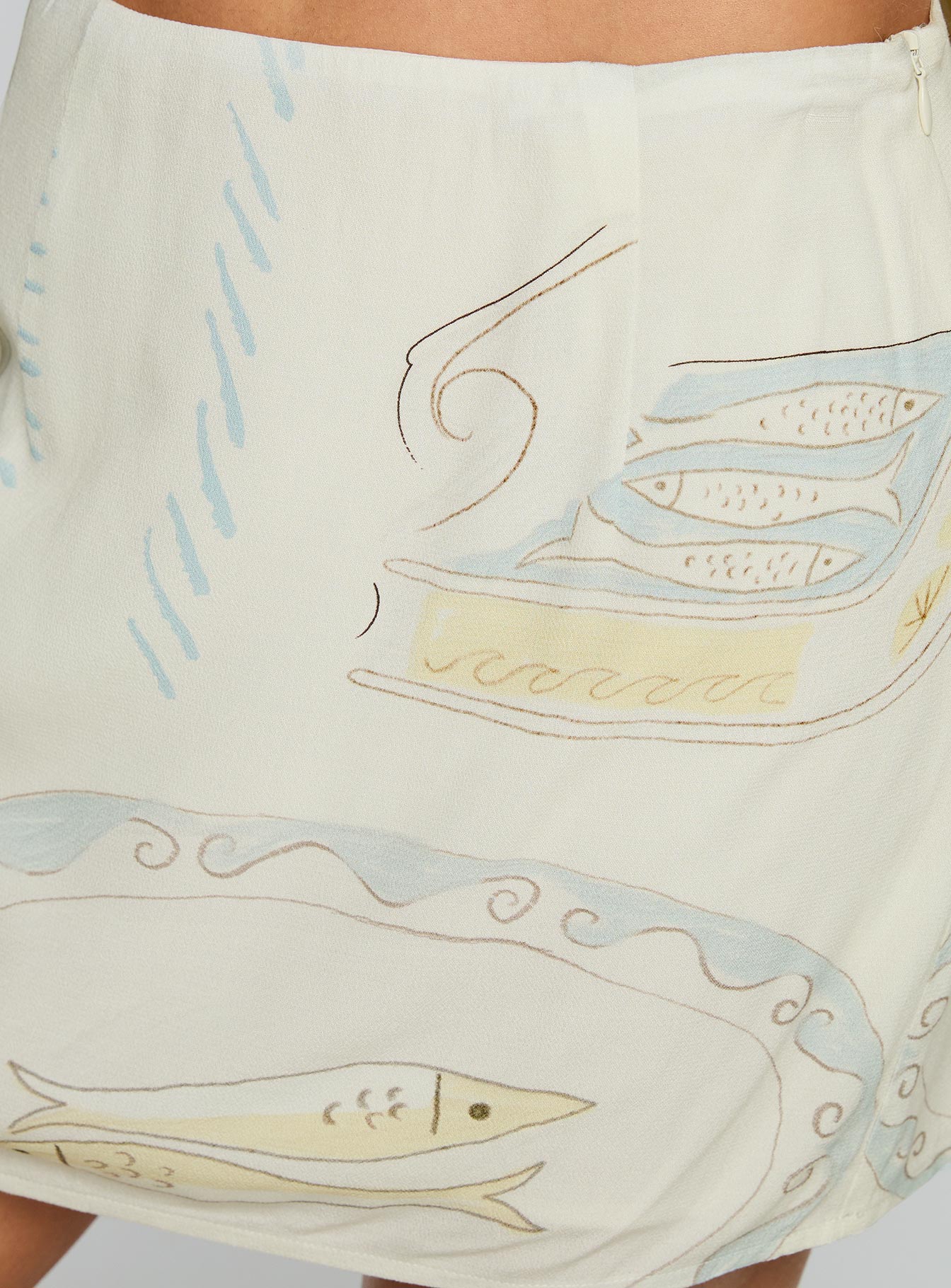 Caraliia Mini Skirt Cream、mySite、solidvoid