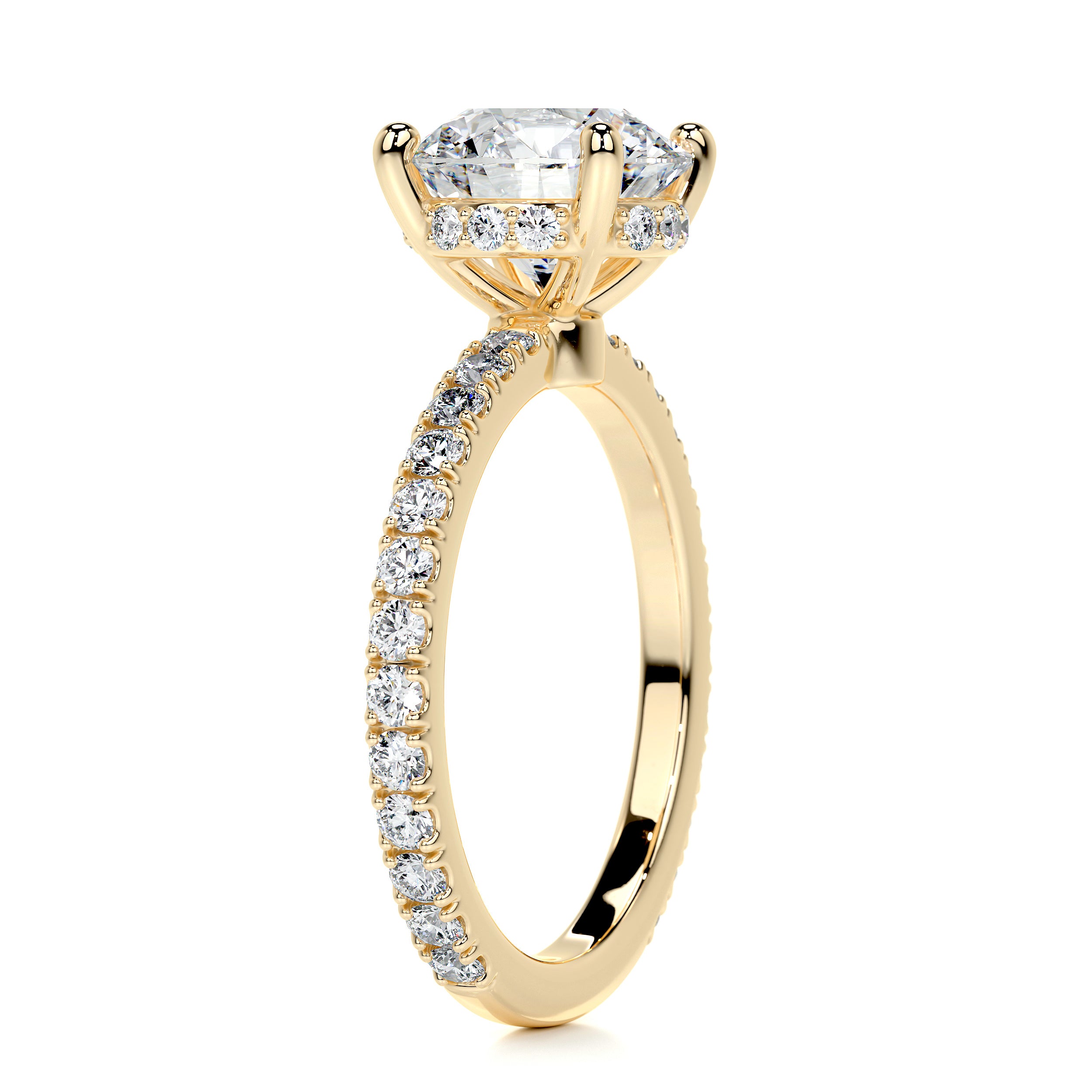 Nellie Diamond Engagement Ring -18K Yellow Gold、mySite、hinf8tx79