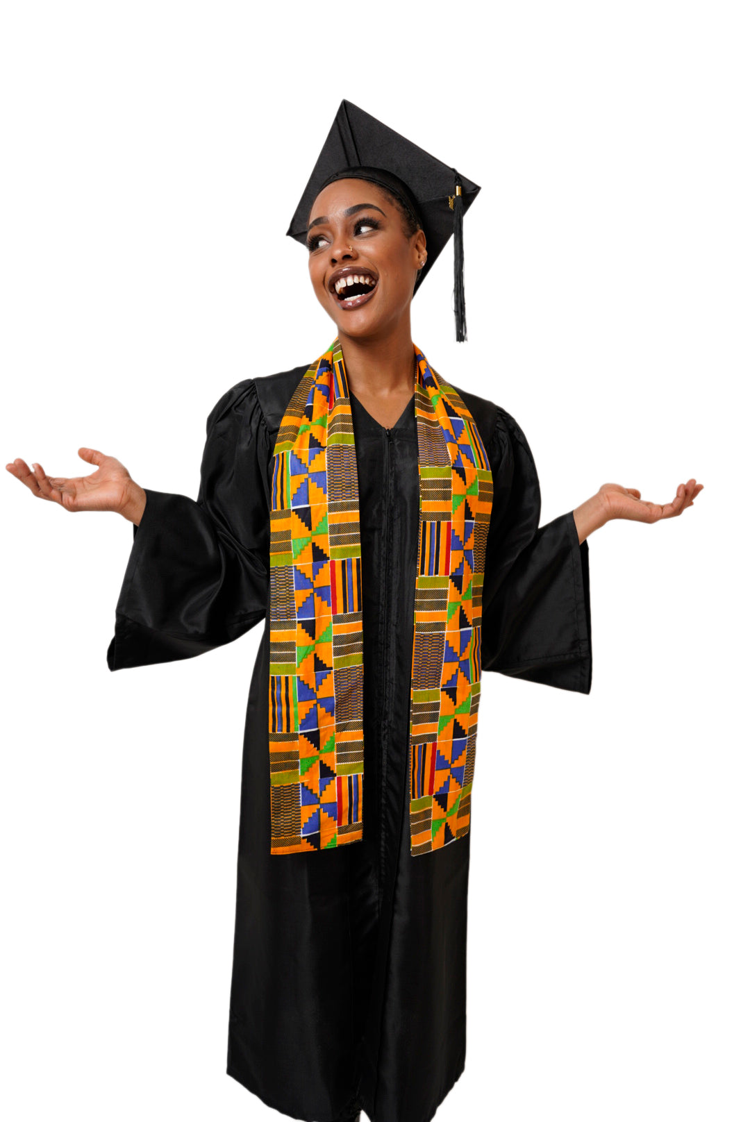 Kente African Print Graduation Stole/Sash DP4075S1、mySite、solidvoid