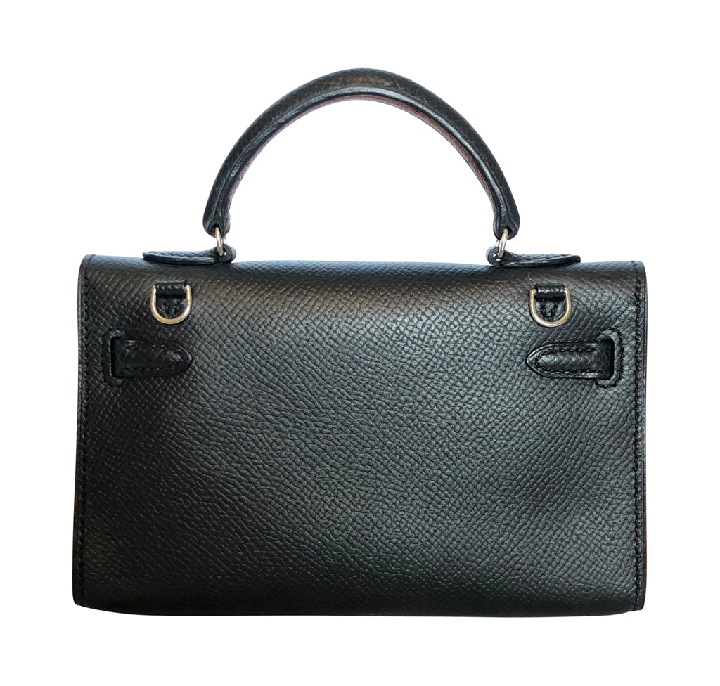 Hermès Kelly 15 Noir Epsom Bag PHW、mySite、garminoutage.com