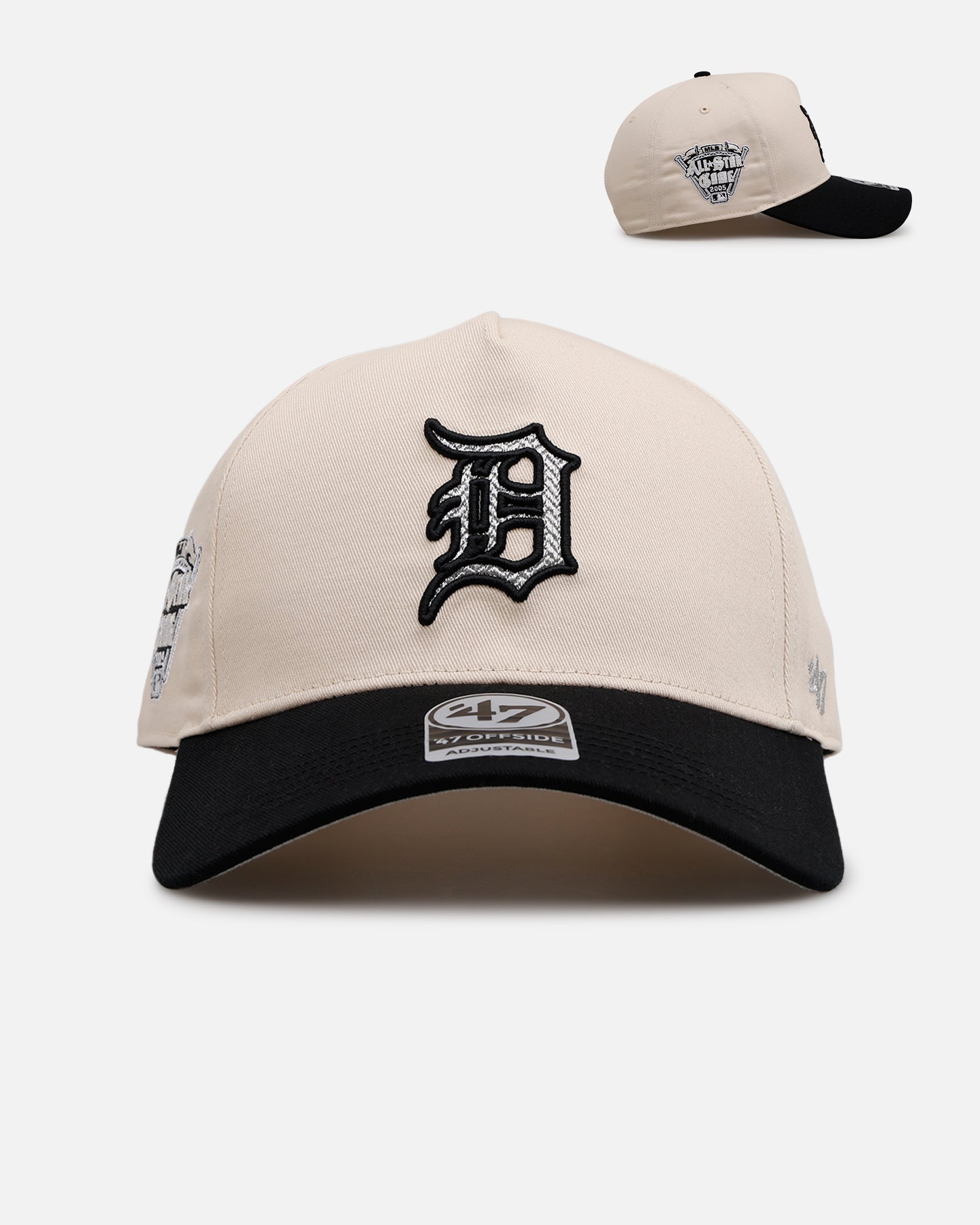 47 Brand Detroit Tigers 'Herringbone' 47 Offside Snapback Natural/Black、mySite、zt4zffjzw
