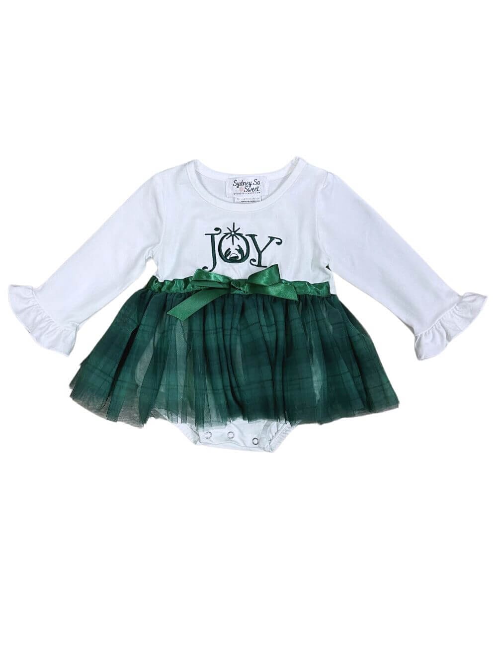 Joy to the World Christmas Nativity Baby Tutu Romper、mySite、camillekostekn