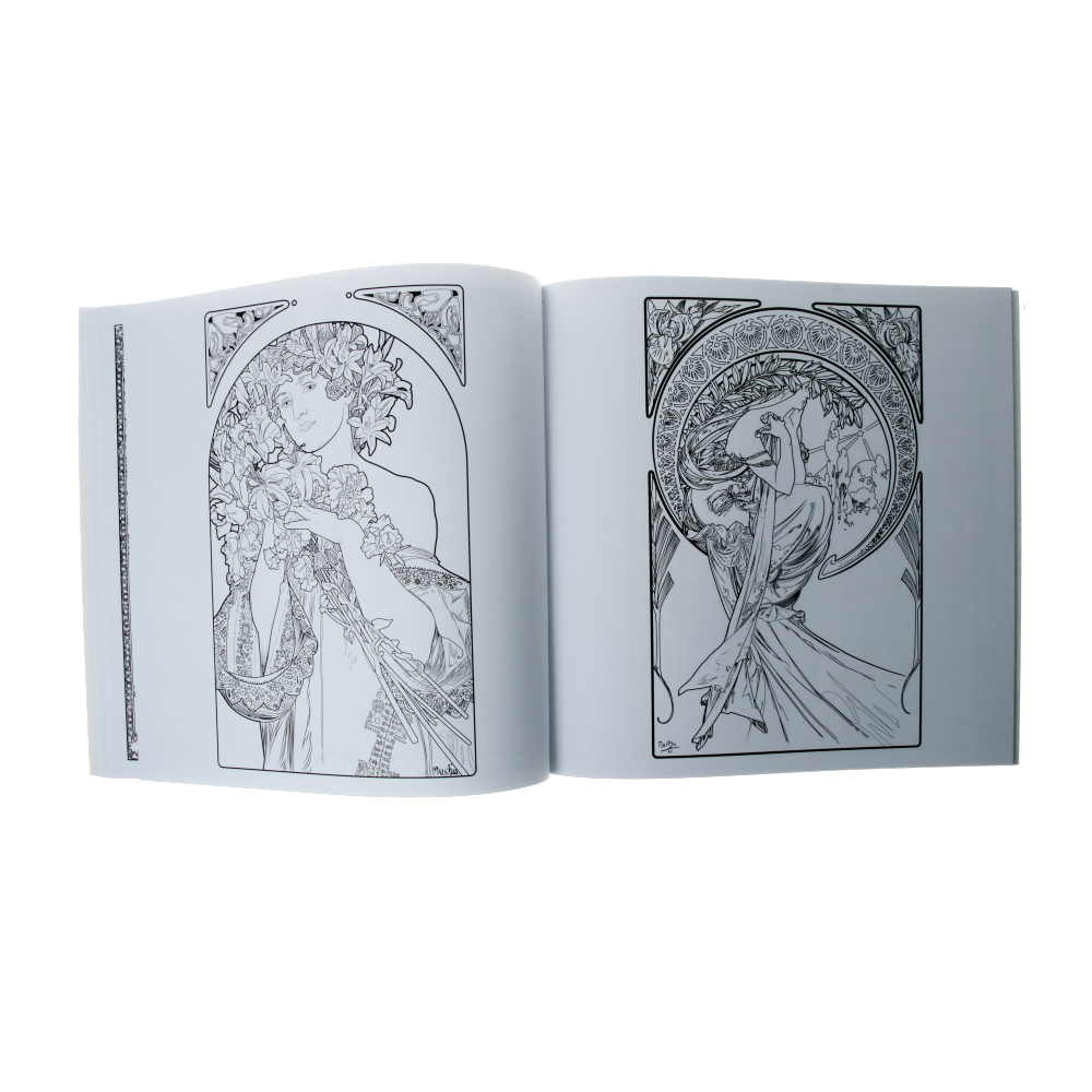  Alphonse Mucha Coloring Book、mySite、greenlandpopulation