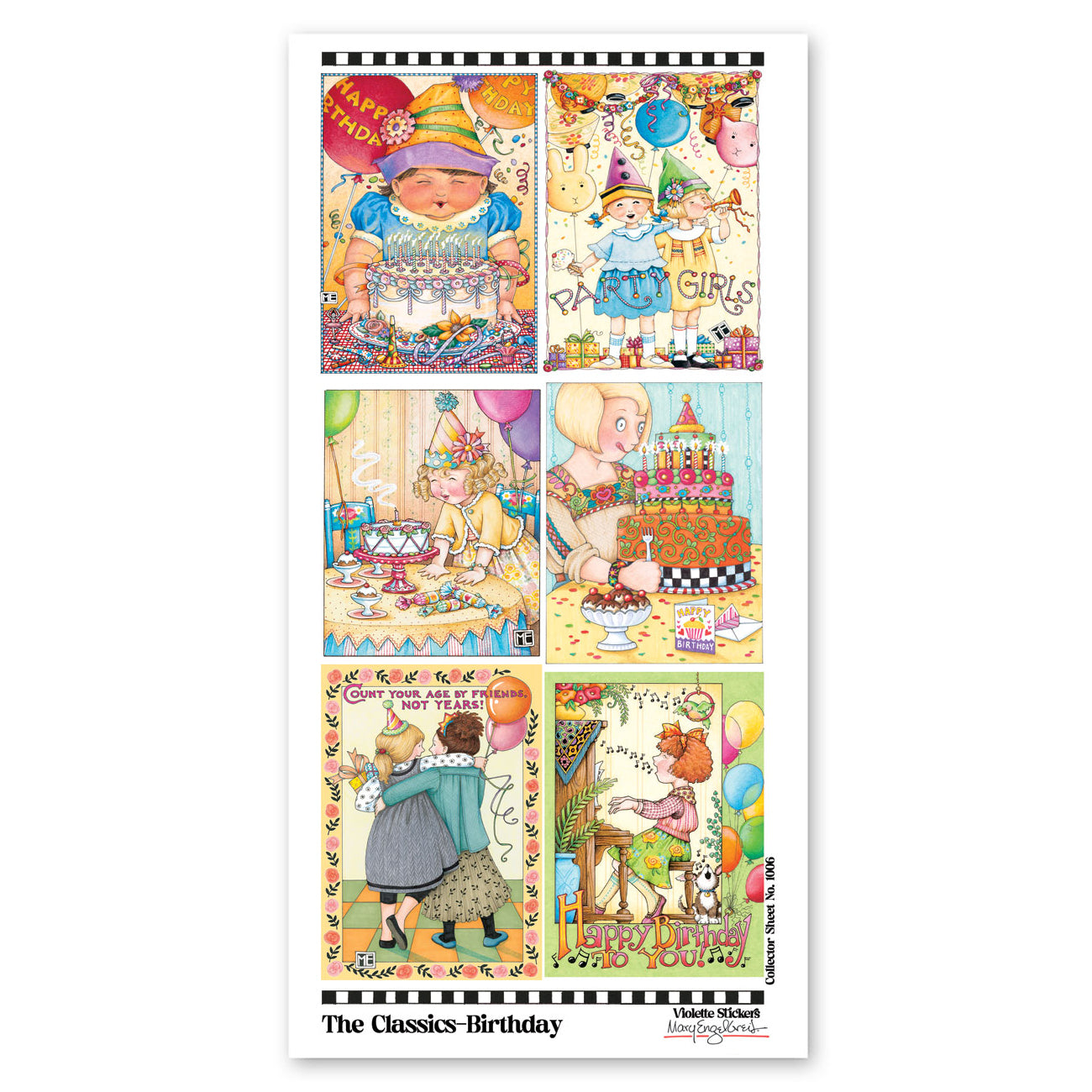  Mary Engelbreit's Classic Birthday Stickers、mySite、ghnorth