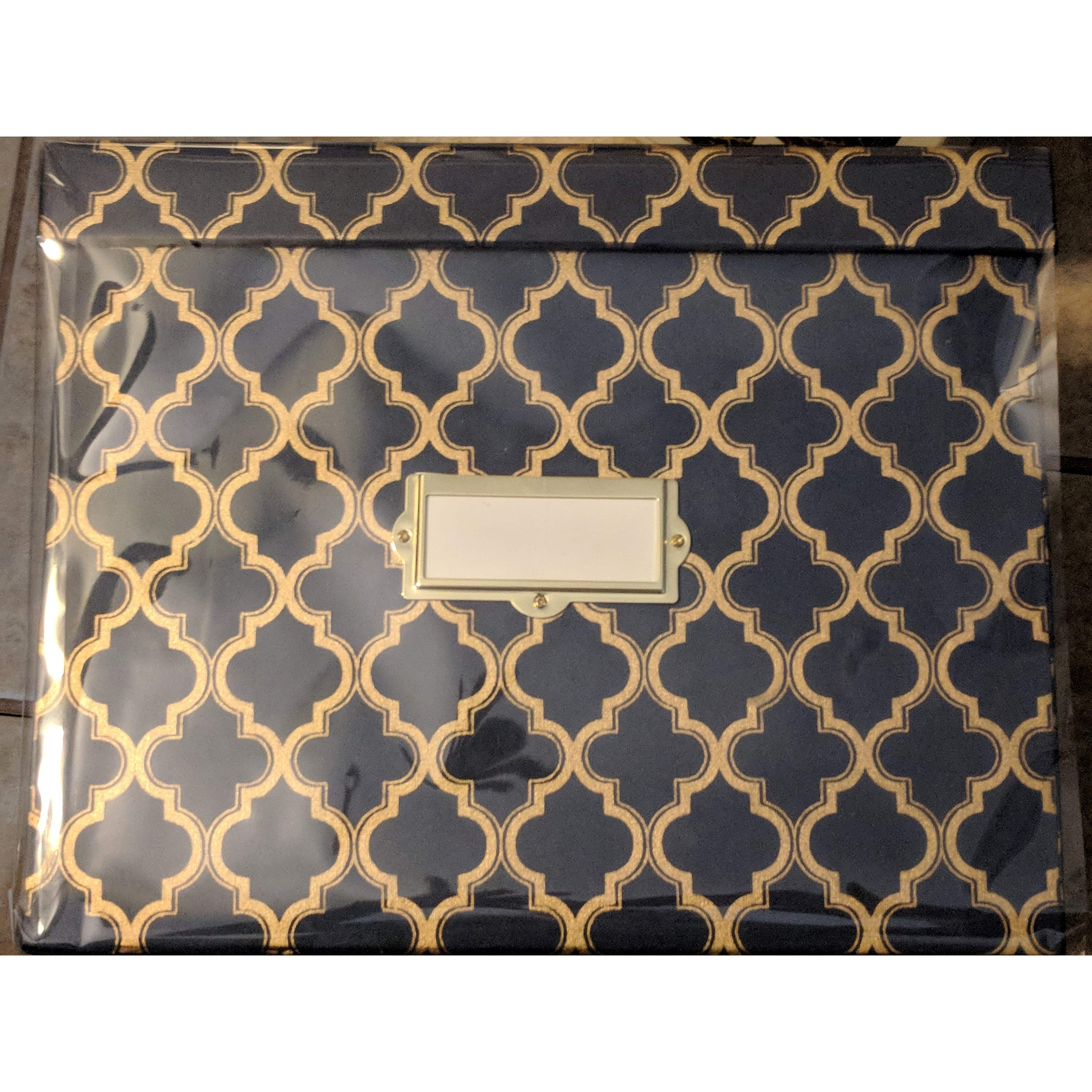 Heavy Duty Office Storage Boxes with Lids-Set of 3 Upcycled Cloth Scrap Boxes、mySite、g9winljtr