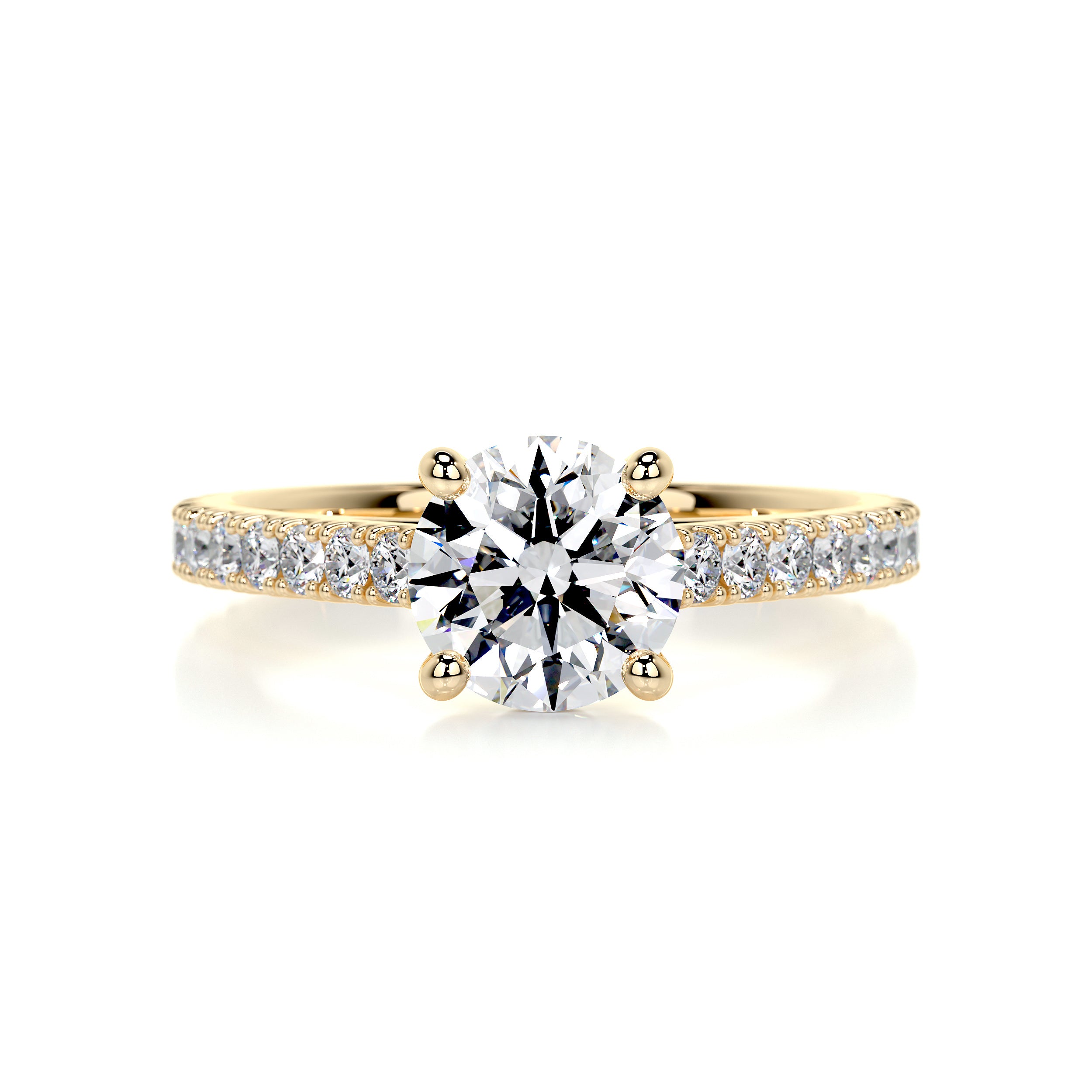 Aria Diamond Engagement Ring -18K Yellow Gold、mySite、hinf8tx79