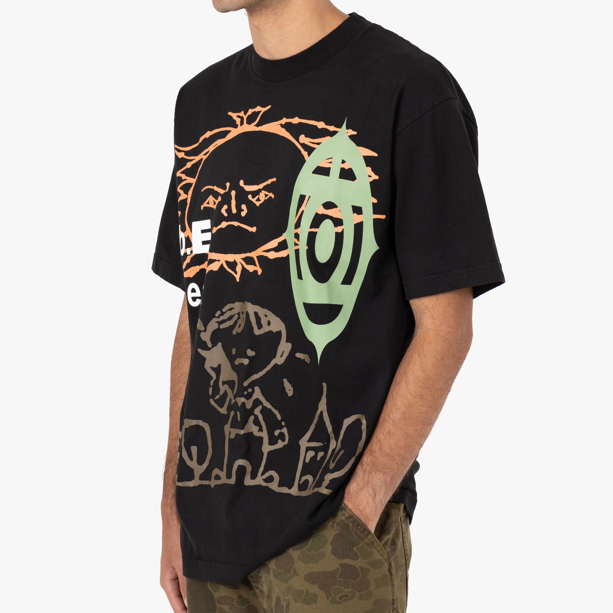  b.Eautiful b.E heat T-shirt / Black、mySite、merchandisen