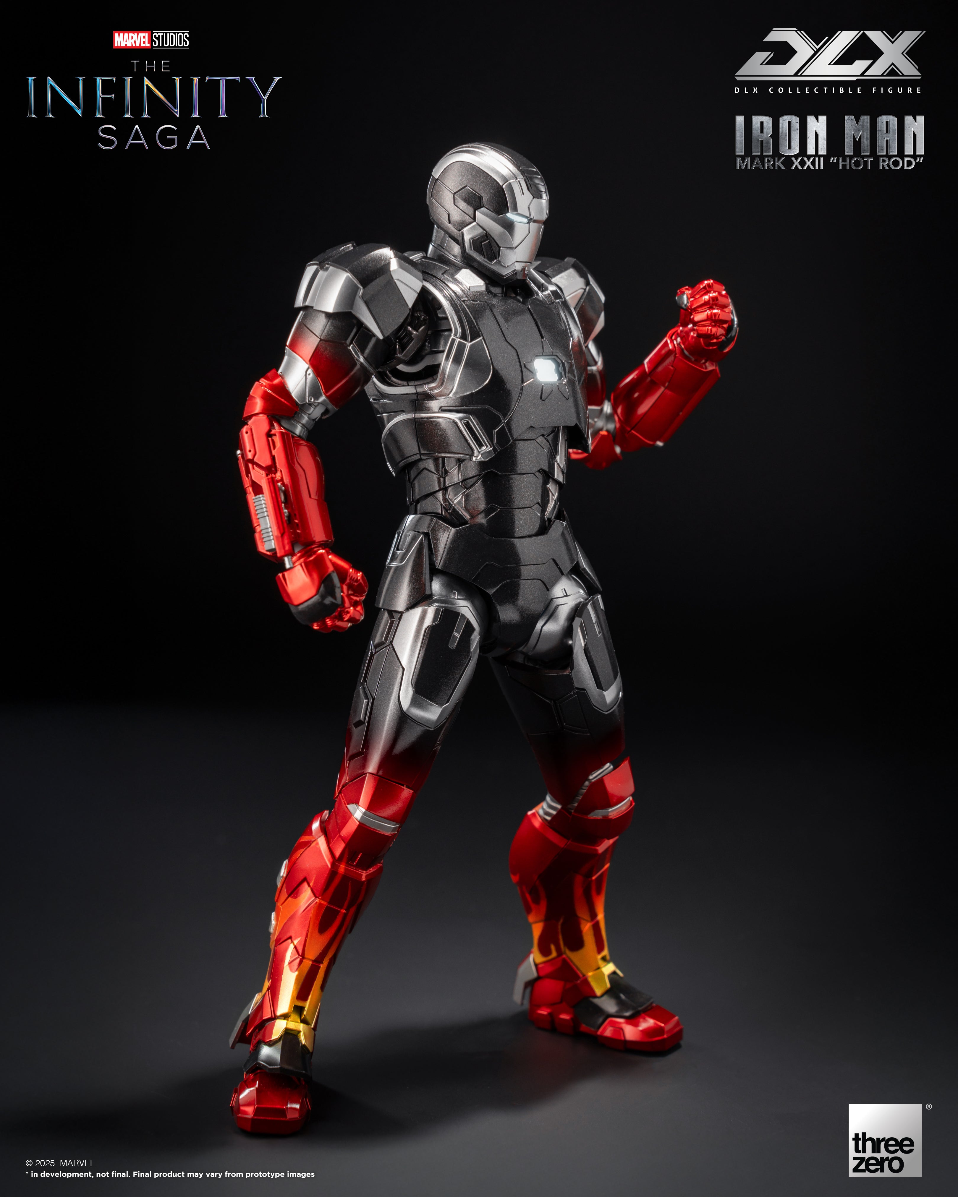 Threezero Marvel: The Infinity Saga DLX Iron Man Mark 22 (Hot Rod) 1/12 Scale Action Figure、mySite、hgirdovlk
