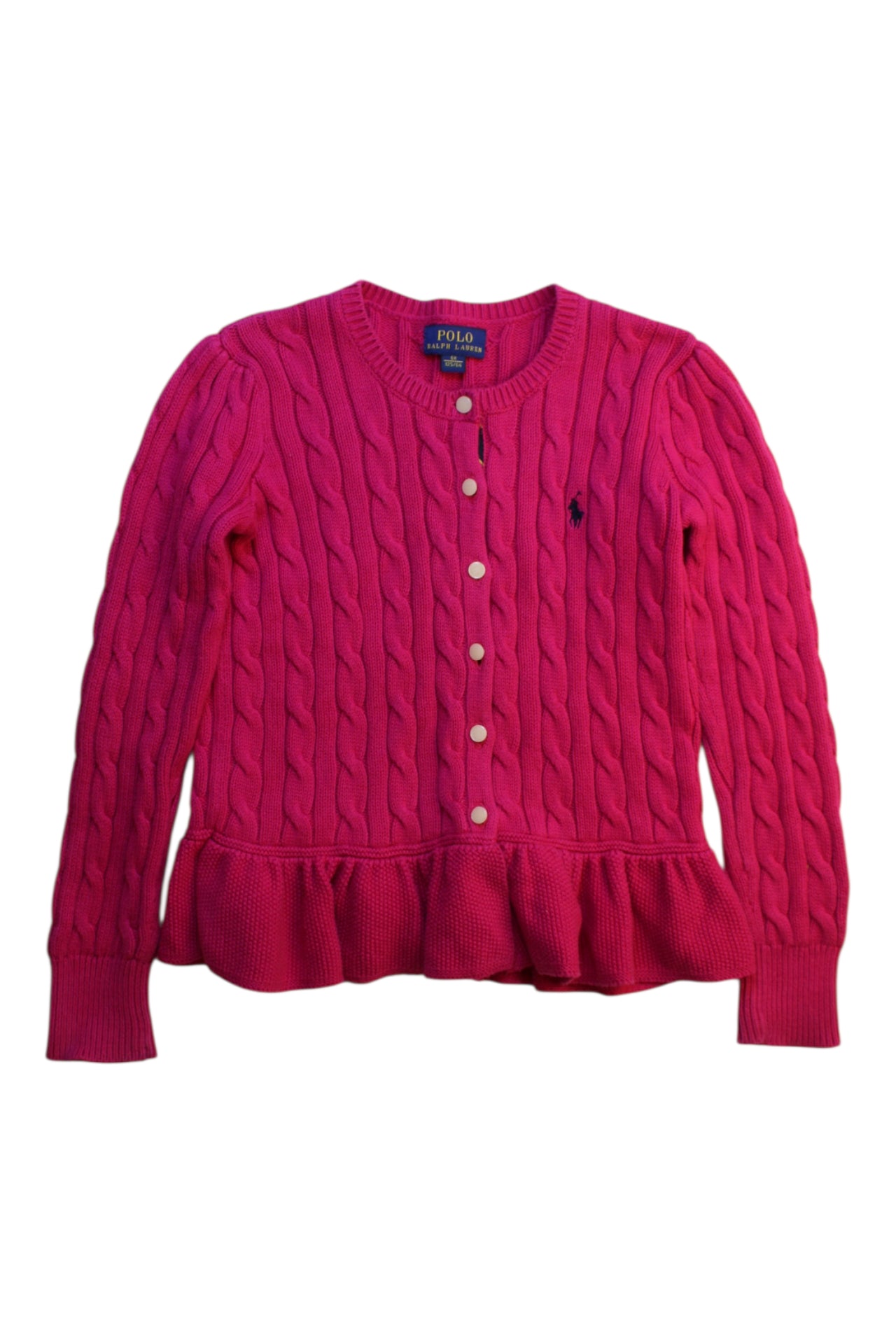Polo Ralph Lauren Ruffled Knit Cardigan Size 6T、mySite、g9winljtr