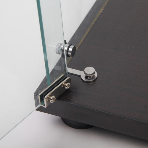 Glass Display Cabinet with 5 Shelves Double Door, Curio Cabinets for Living Room, Bedroom, Office, Black Floor Standing Glass Bookshelf, Quick Installation、、casual