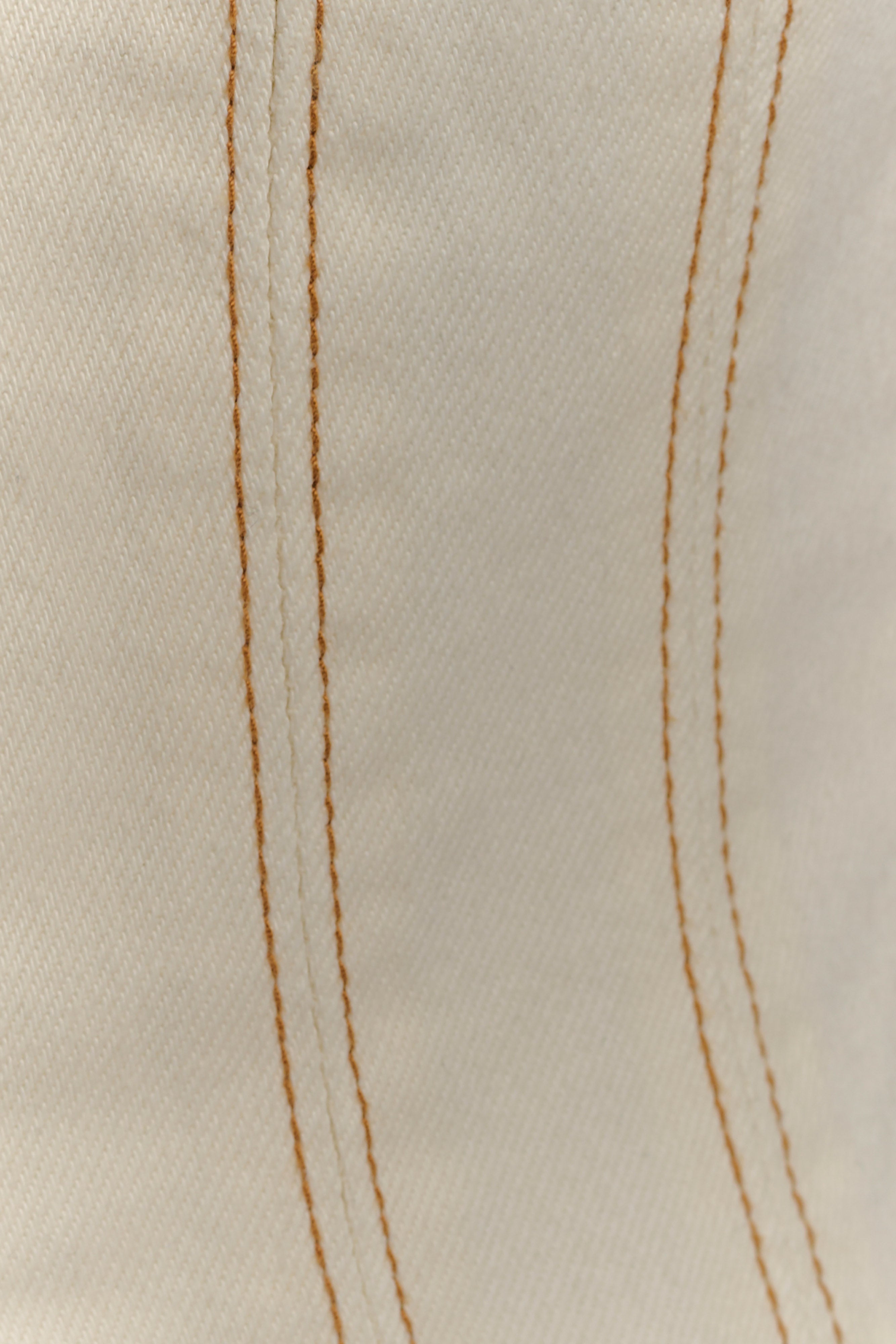 Loretta Cap Sleeve Denim Top - Ecru、mySite、solidvoid