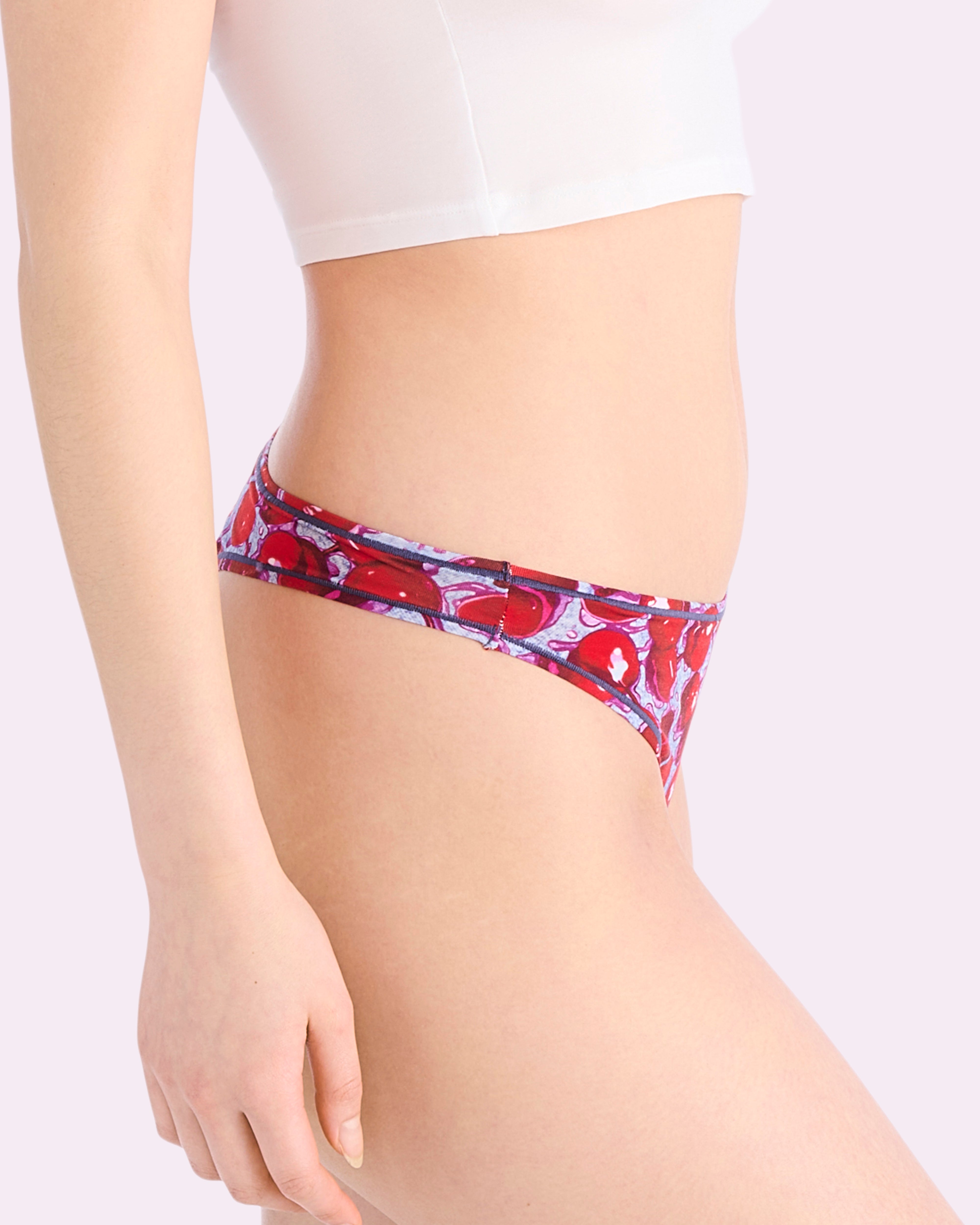 Ultra-Flattering High Rise Thong | New:Cotton (Wet Cherries)、mySite、bengalsvssteelers