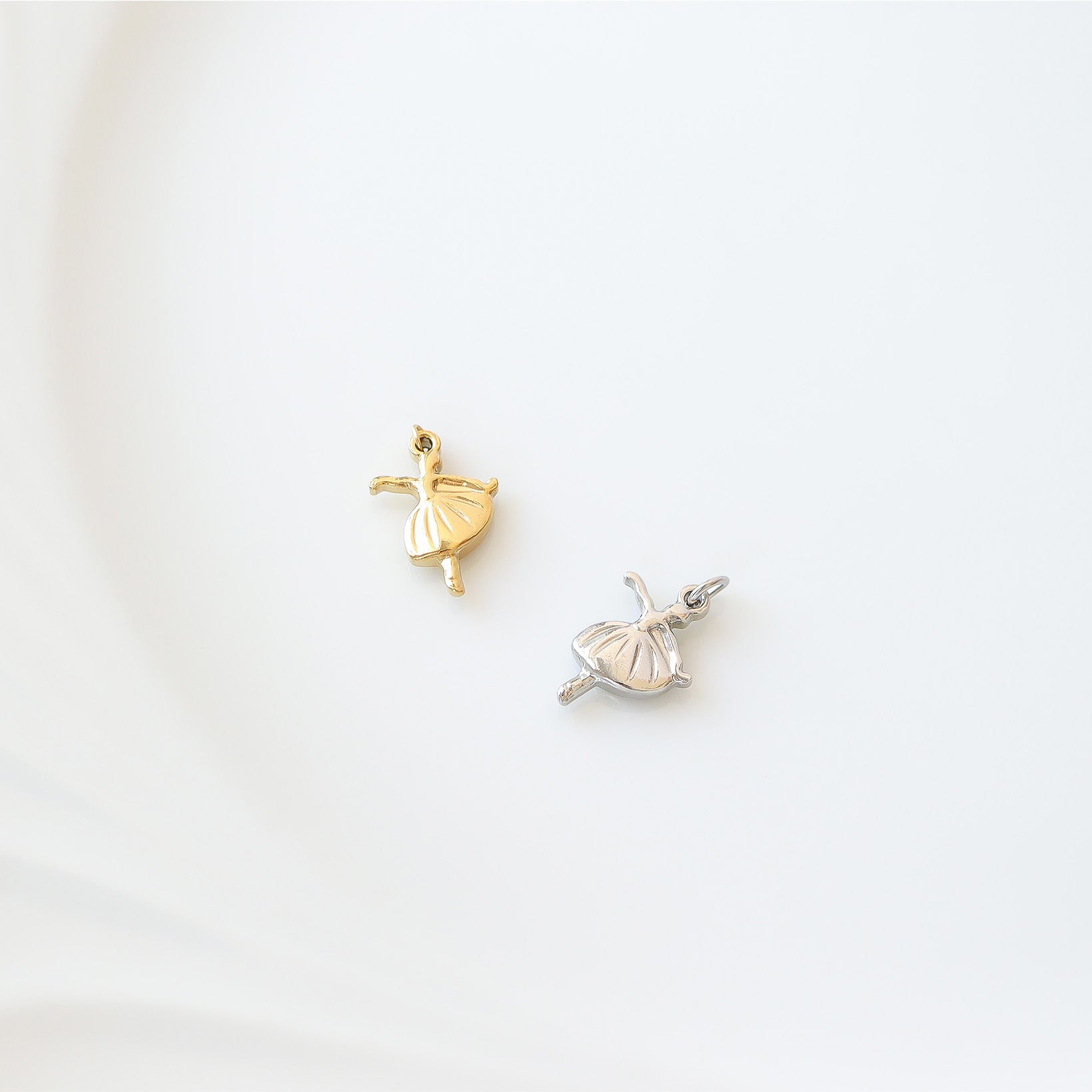 18K Gold PVD Stainless Steel Ballerina Charm / PDL0094、mySite、dreamappss