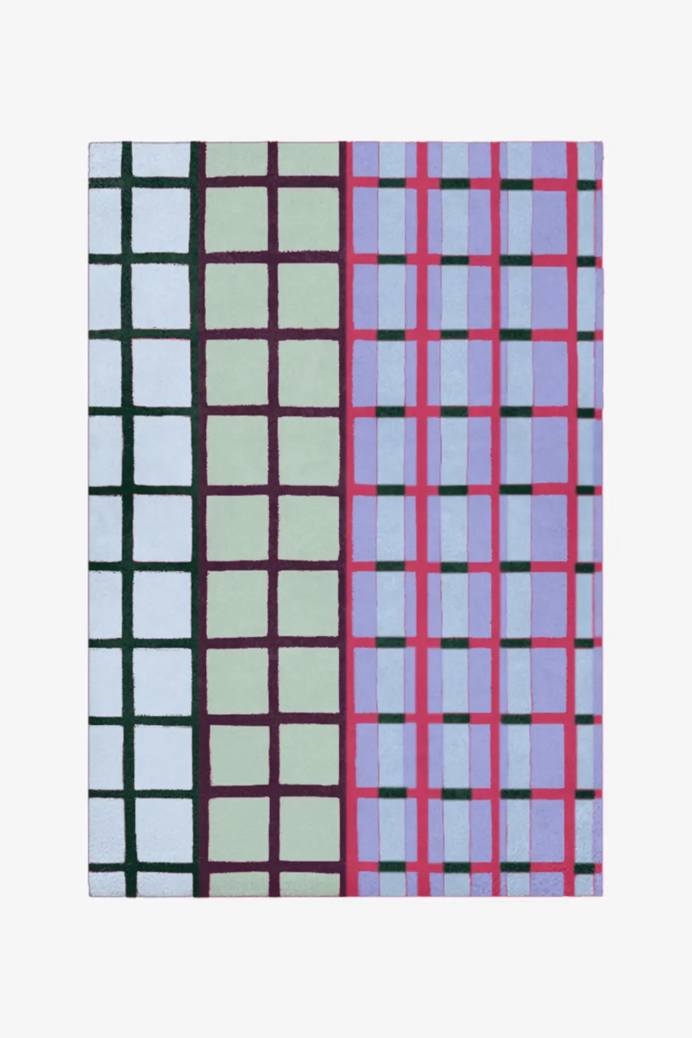 Customizable Mid-Century Grid Tufted Rug、mySite、gigharbornorthrealestate