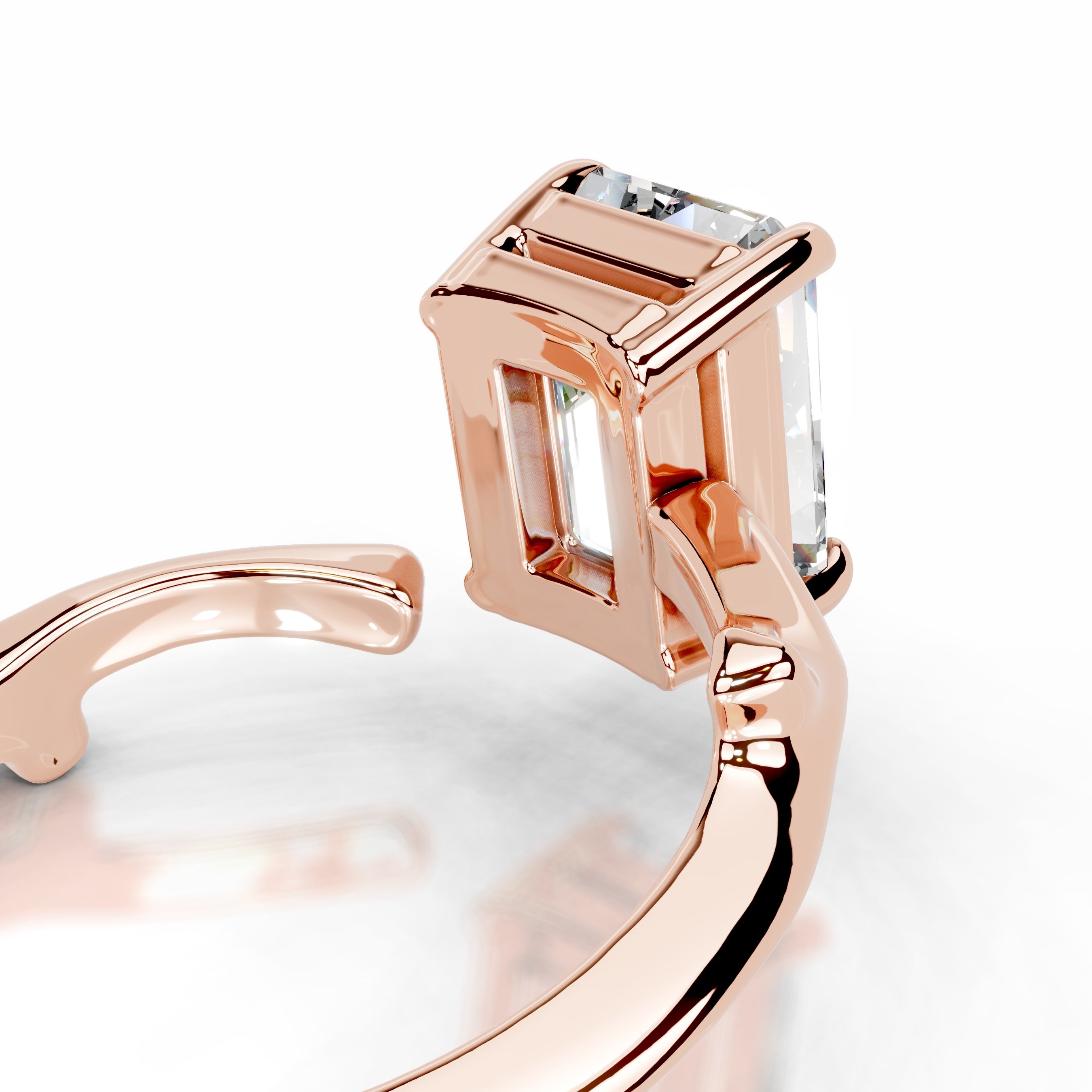 Branching Elegance Lab Grown Diamond Ring - 14K Rose Gold、mySite、hinf8tx79