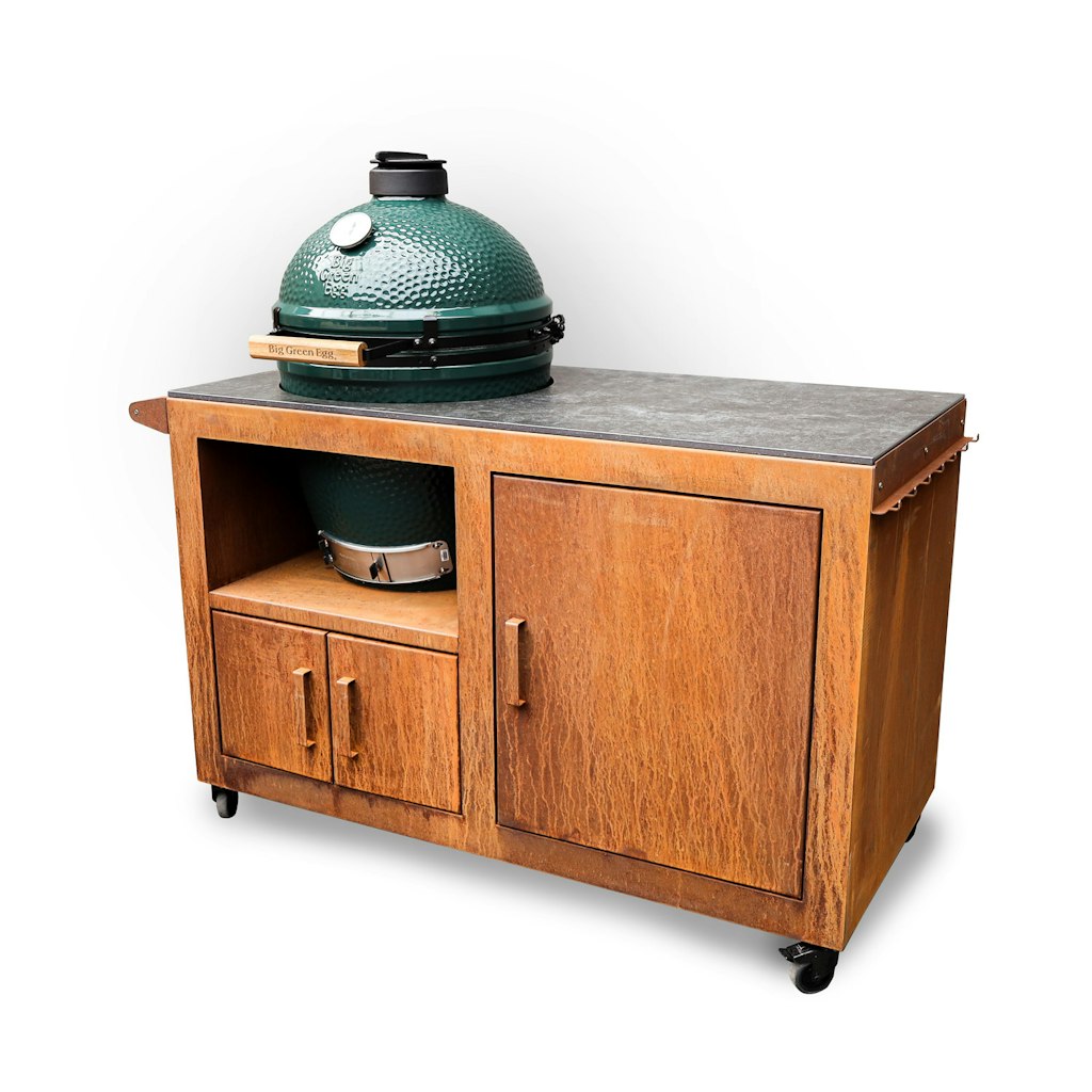 Big Green Egg Corten Steel Kitchen、mySite、noshort