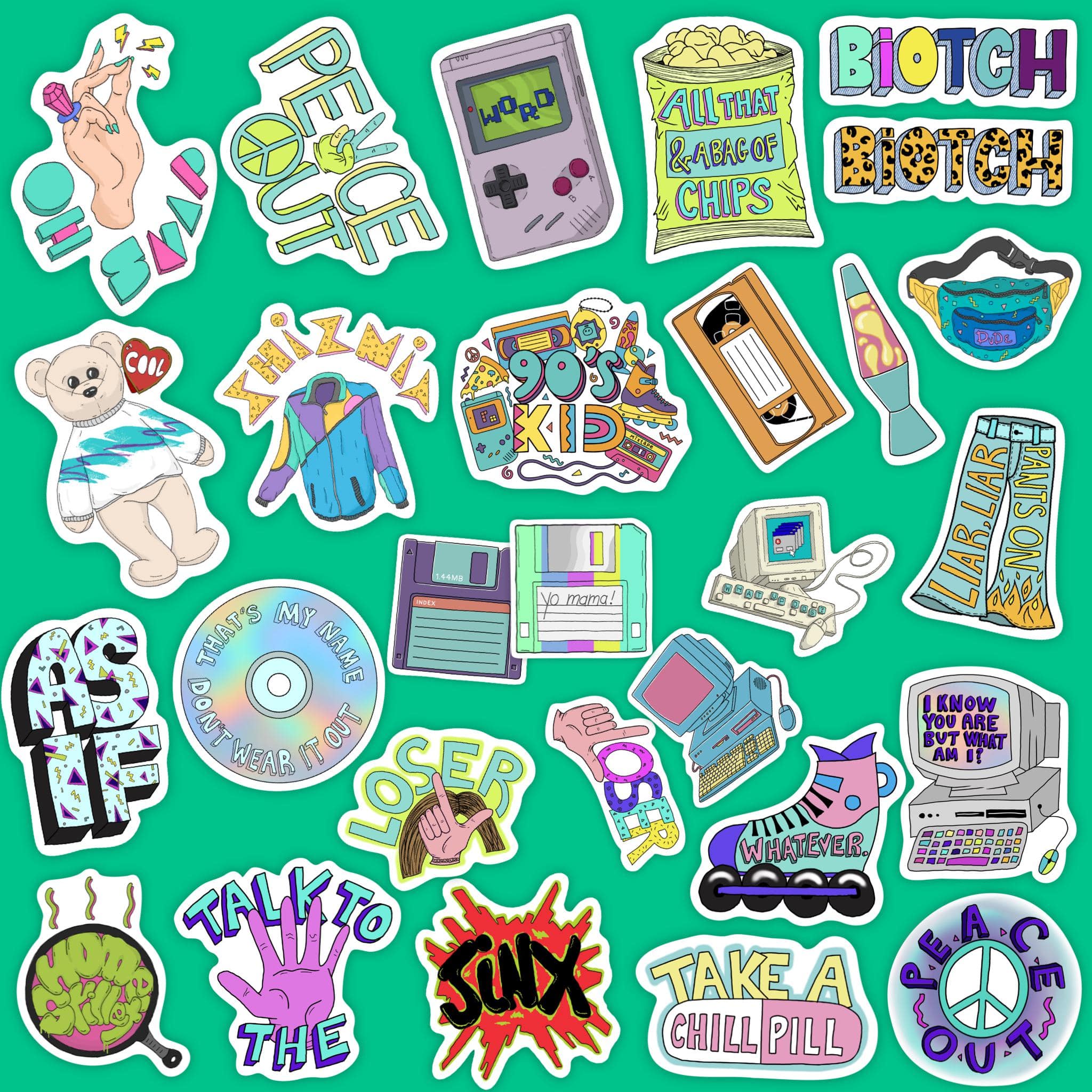  90s Sticker Mega Pack、mySite、elrpsem3k