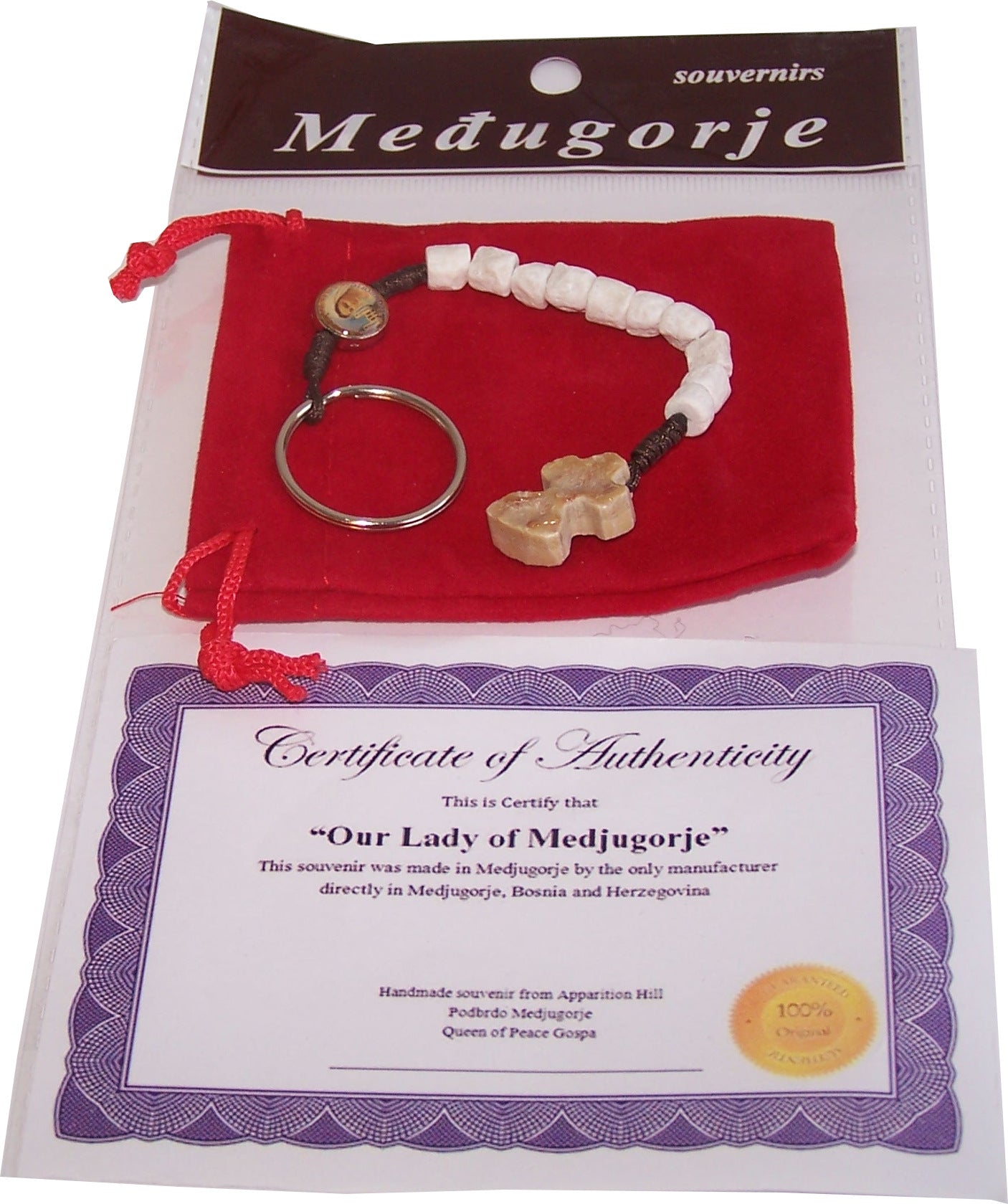  MEDJUGORJE - Rosary chaplet made from Apparation hill stones.、mySite、elrpsem3k
