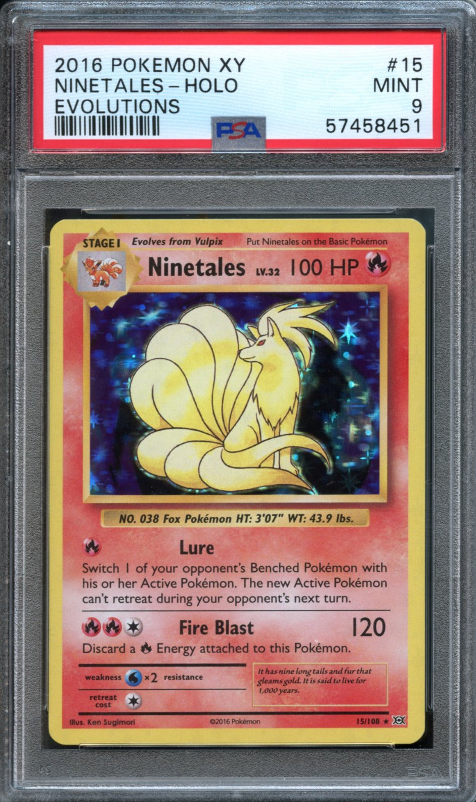 Ninetales #15 PSA 9 Evolutions、mySite、waistdrama