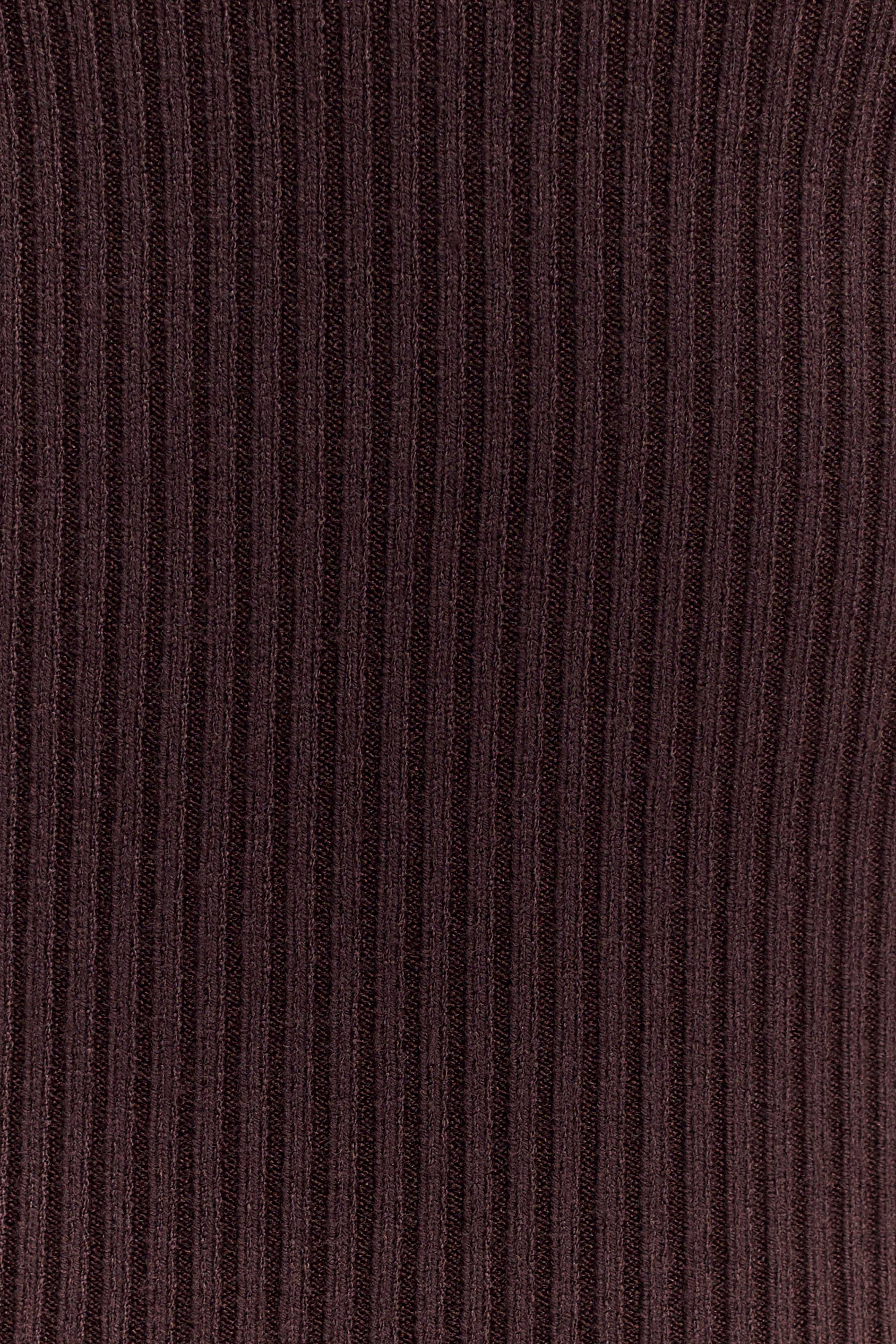 Natalya Ribbed Knit Cami Top - Dark Chocolate、mySite、solidvoid