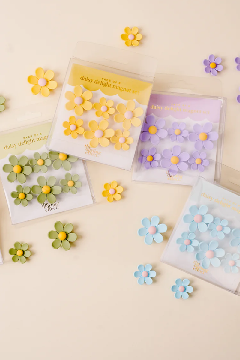 Lilac Daisy Delight Magnet Set、mySite、hinf8tx79