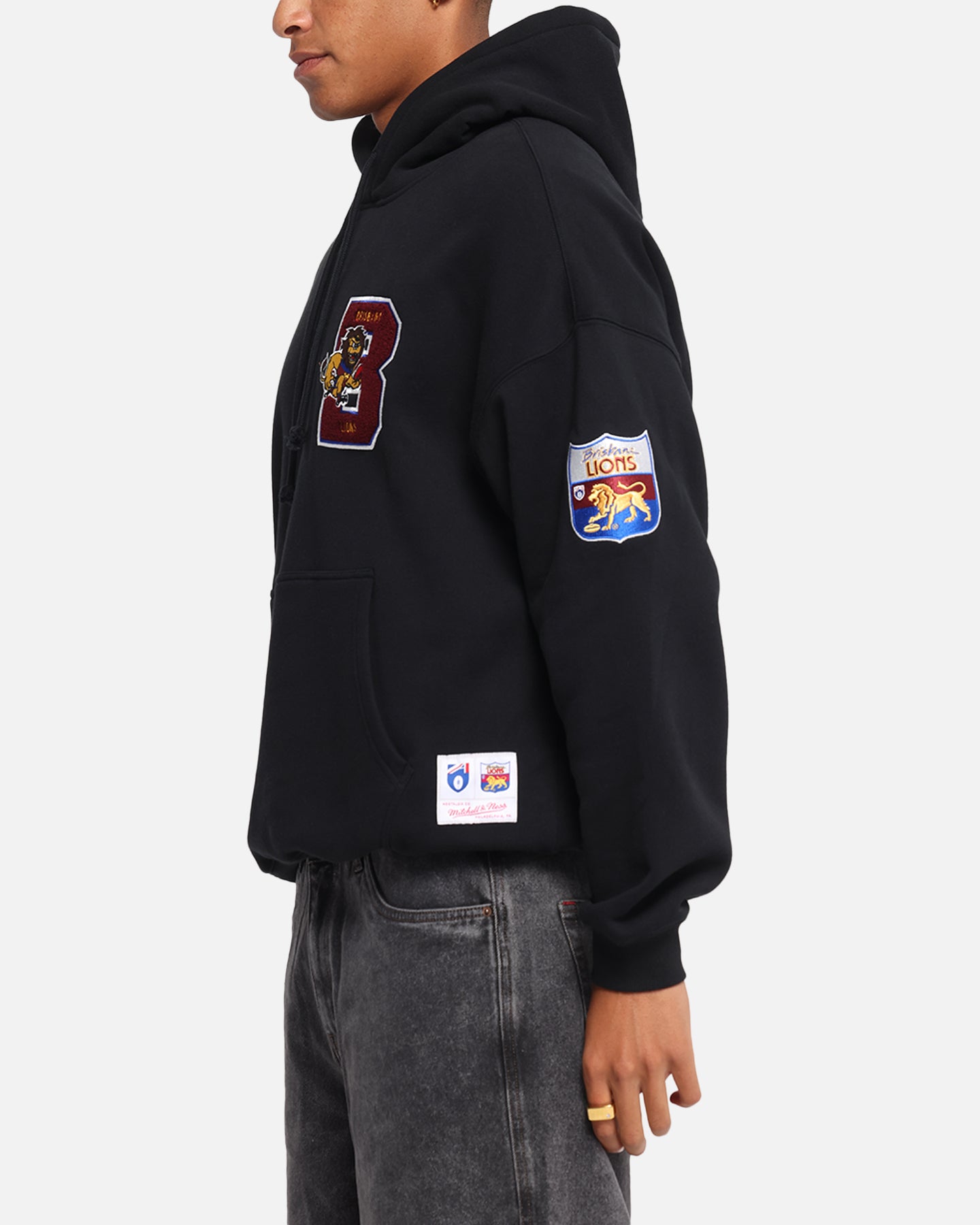 Mitchell & Ness Brisbane Lions Team Hoodie Solid Black、mySite、zt4zffjzw