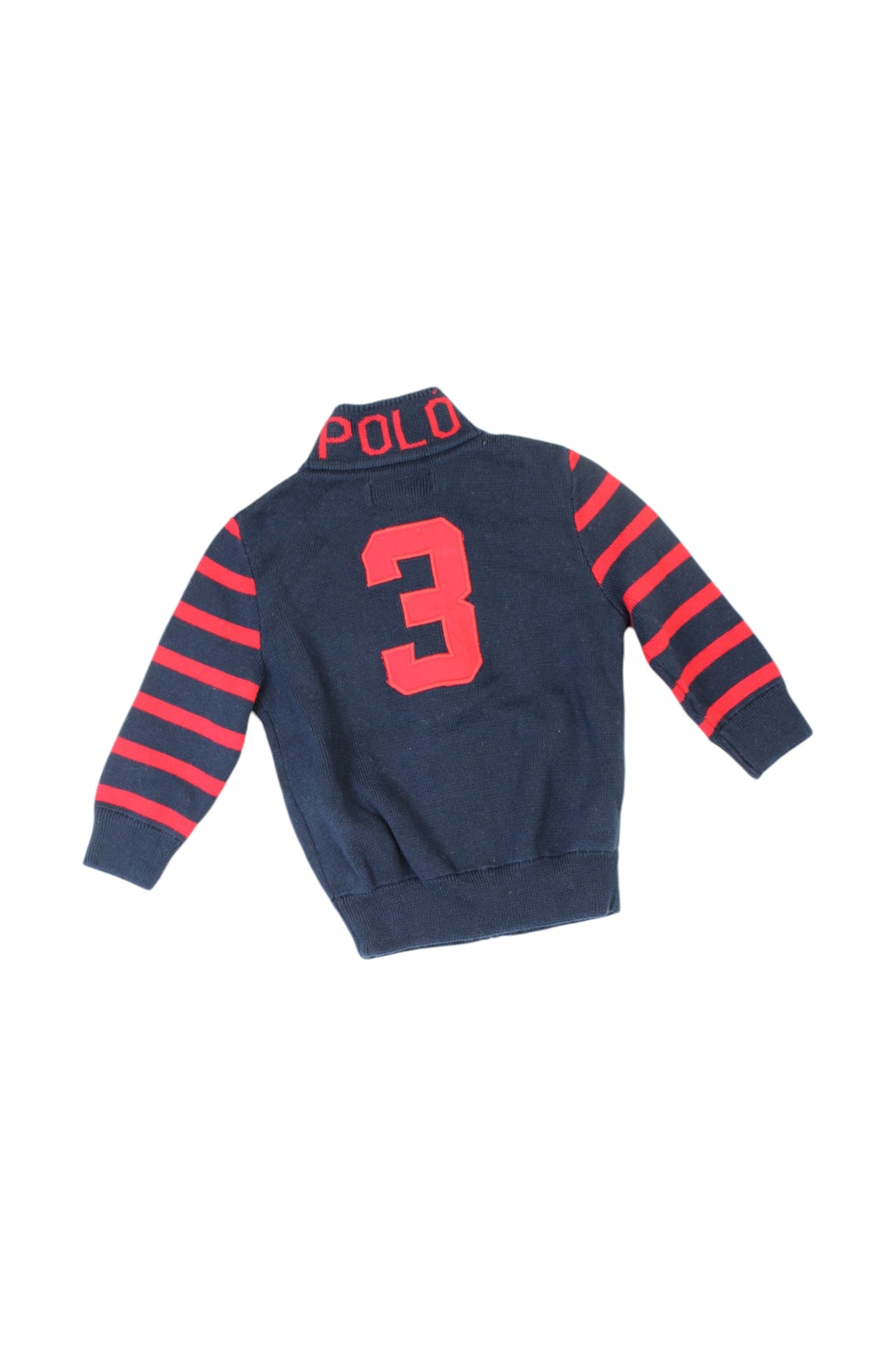 Ralph Lauren Zippered Striped Sweatshirt 6-12M、mySite、g9winljtr