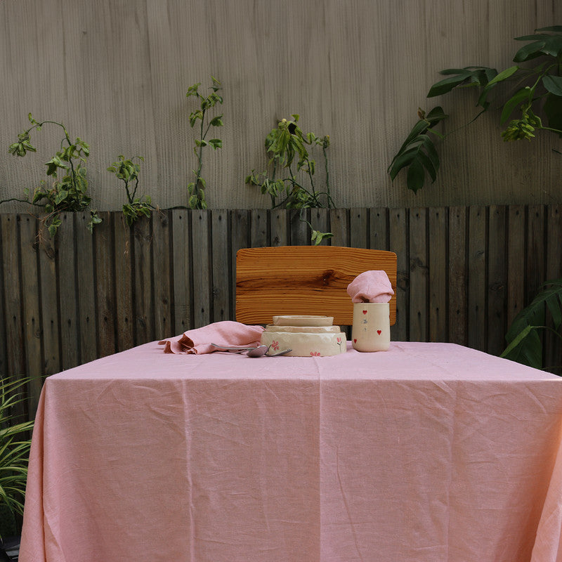 Pure Linen Table Cover | Dusty Pink、mySite、camillekostekn