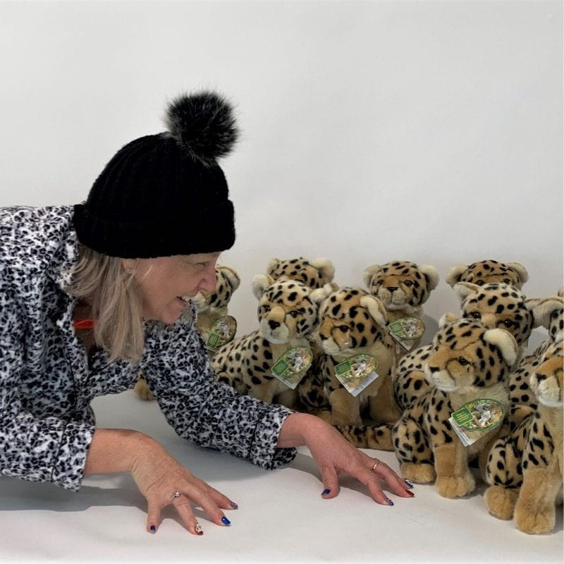 Plush Realistic Cheetah Cub Size 29cm/11.5″、mySite、g9winljtr