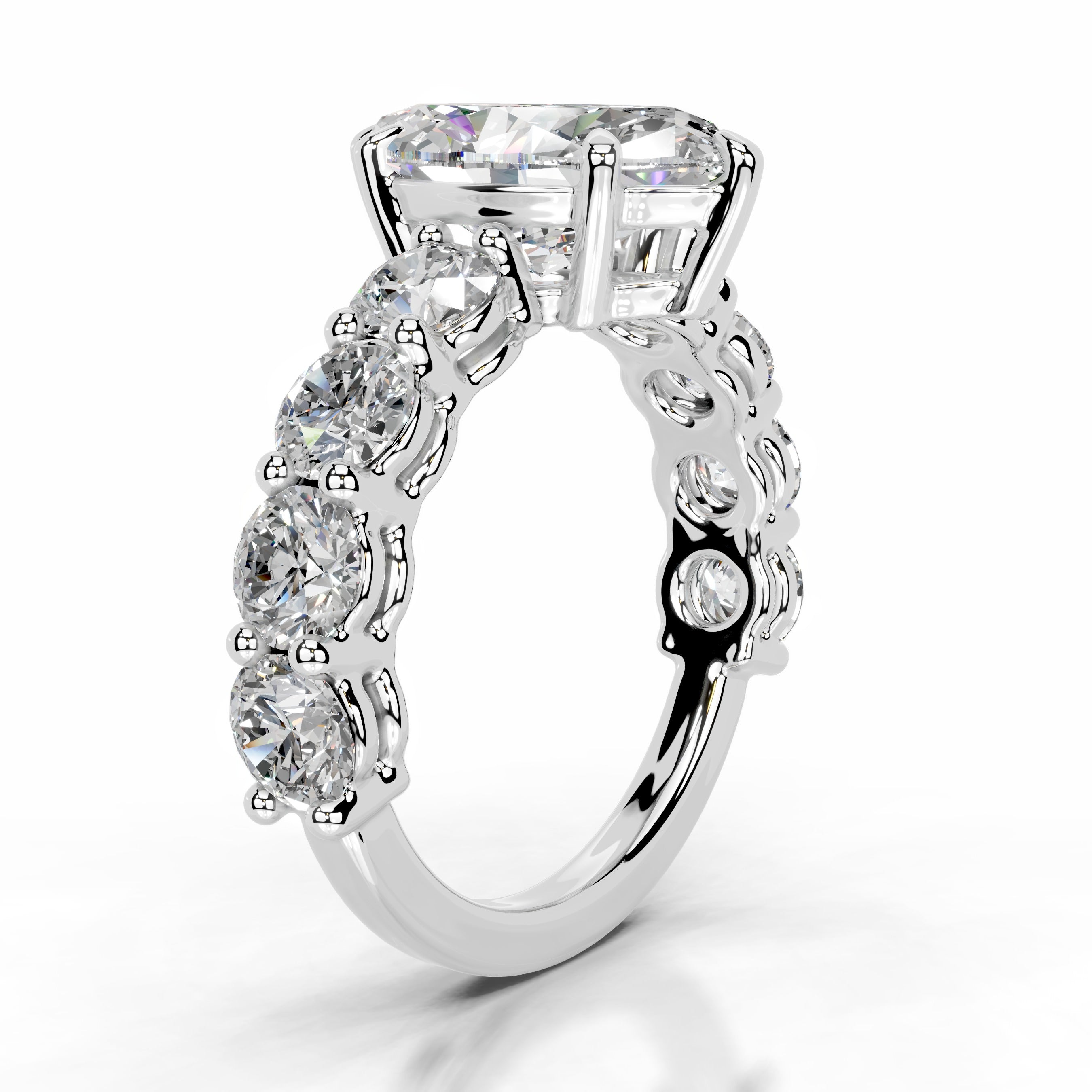 Odin Moissanite & Diamond Ring - 14K White Gold (RTS)、mySite、hinf8tx79