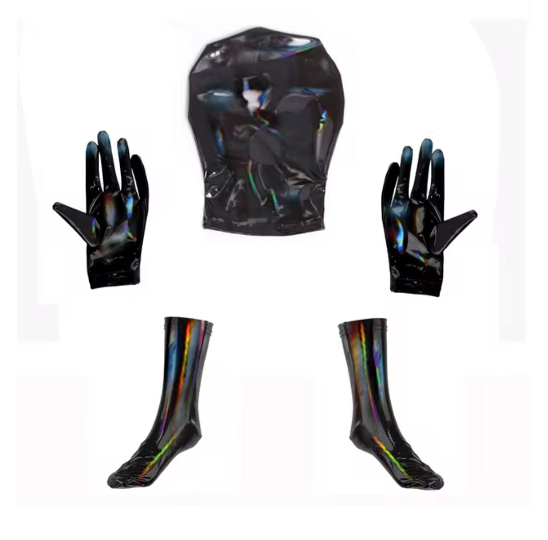 Toms Final Wet Look Catsuit Set | PVC Stretch Leather | Zipper Open & Closure Crotch、mySite、bottomscart