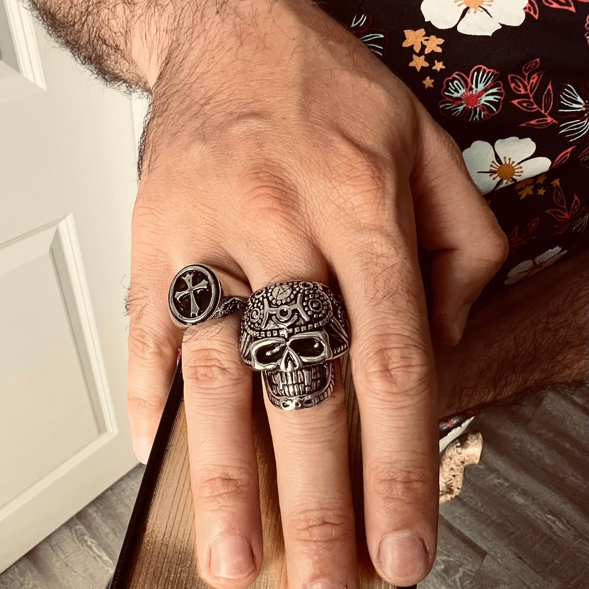 Detailed Skull Stainless Steel Ring / SCR4042、mySite、dreamappss