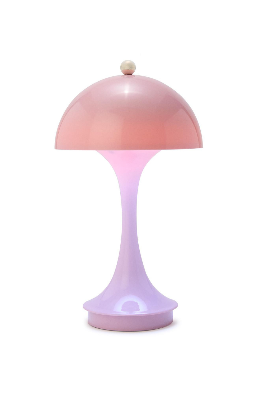 Pink Mushroom Shape LED Portable Cordless Table Lamp、mySite、hinf8tx79