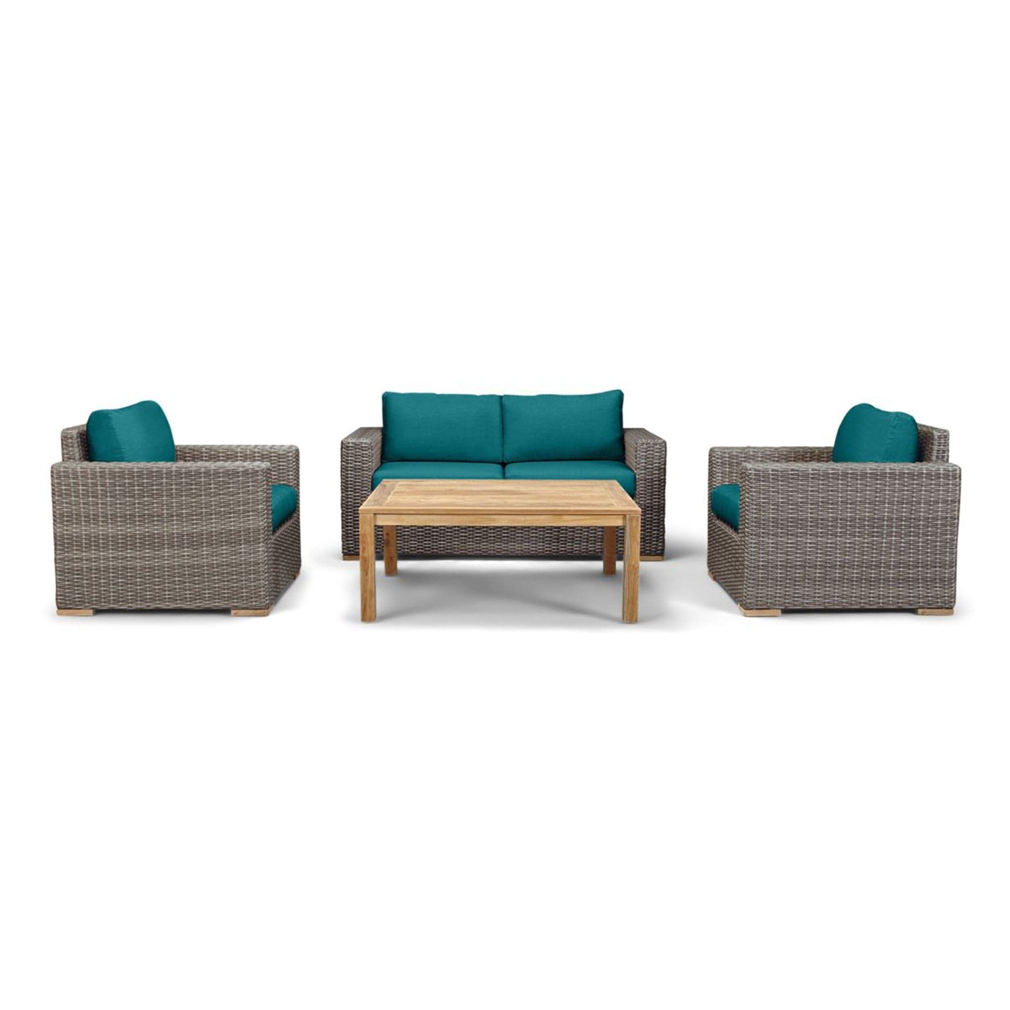 Dune Teak 4 Piece Loveseat Set、mySite、neckold