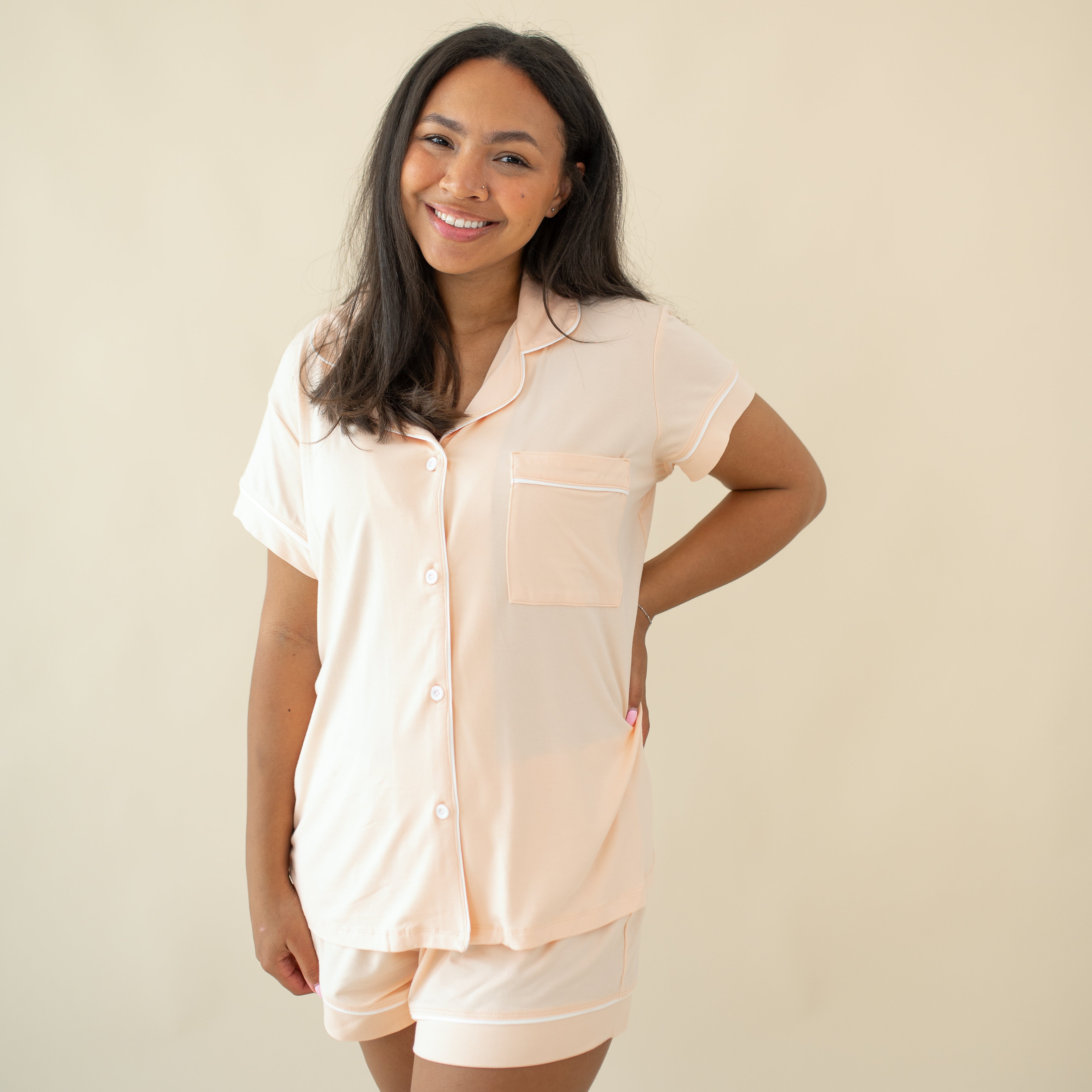  Women's Short Sleeve Pajama Set in Canyon、mySite、layawaytickets