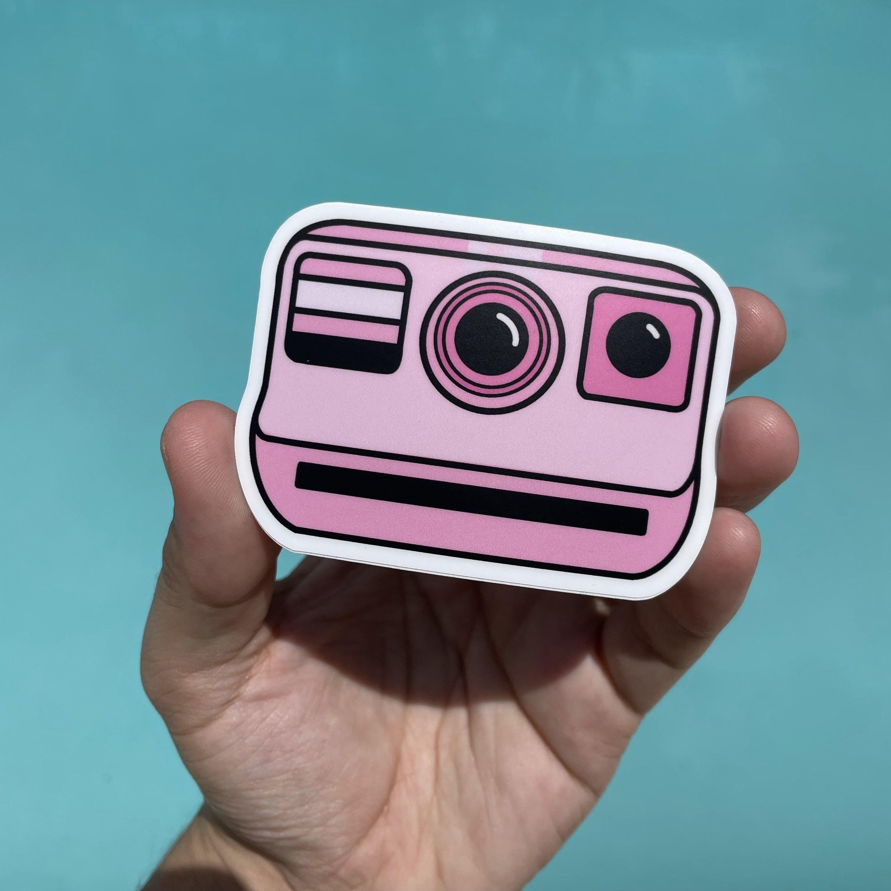  Pink Vintage Camera Aesthetic Sticker、mySite、elrpsem3k