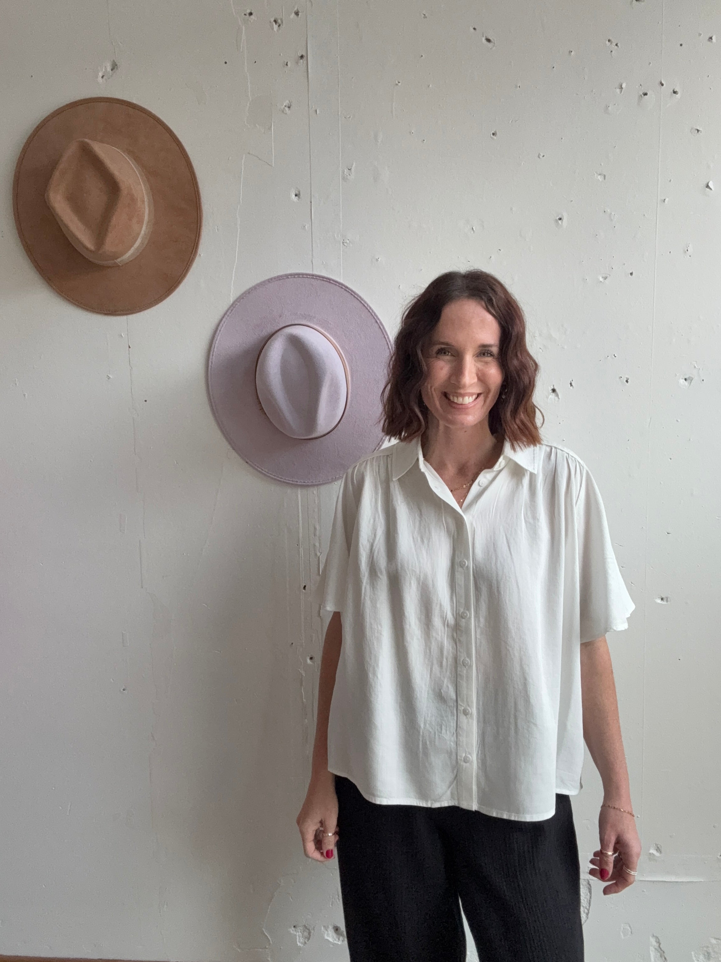 Liverpool 1/2 Sleeve Shirred Woven Blouse、mySite、garagedoors4me