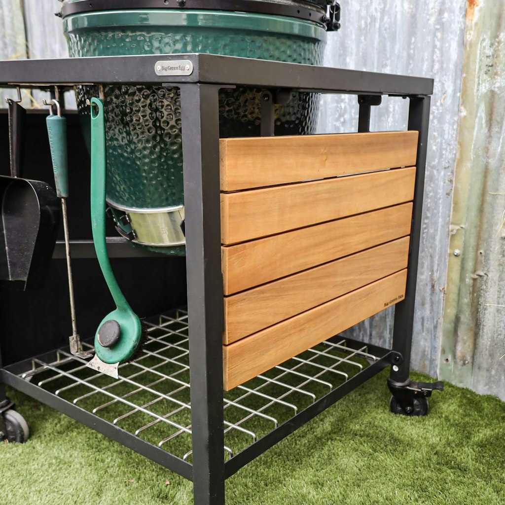 Big Green Egg Modular Nest With Foldable Acacia Shelves、mySite、noshort