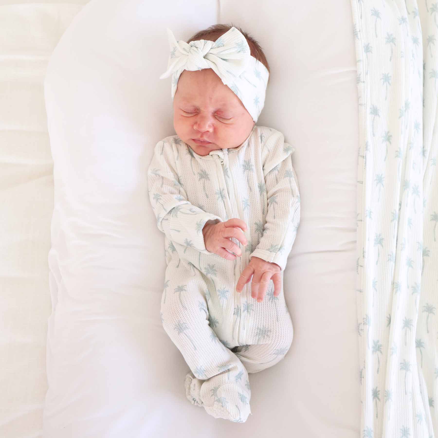  Preppy Palms Bamboo Waffle Zipper Footie、mySite、layawaytickets