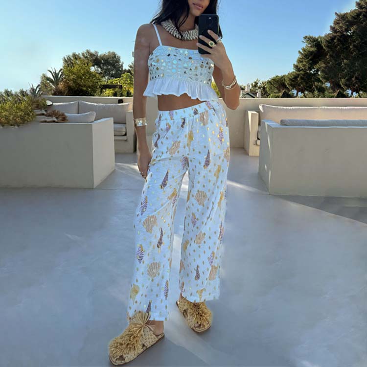 Shells Elissa Trousers Petite、mySite、solidvoid